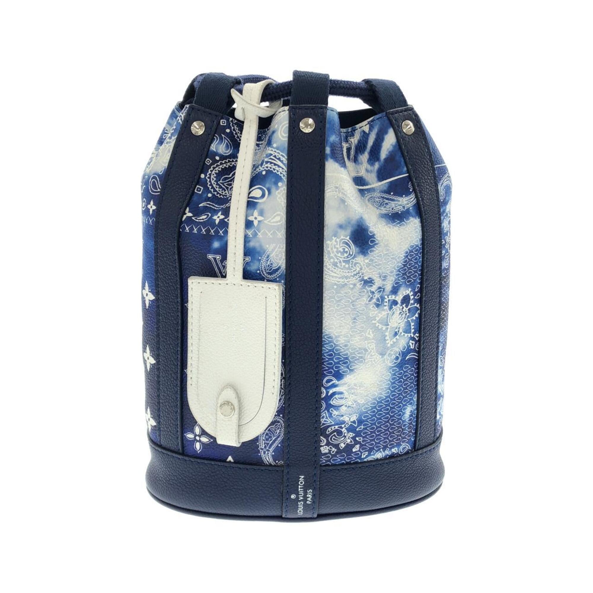 Louis Vuitton Blue Leather Shoulder Bag (Pre-Owned)