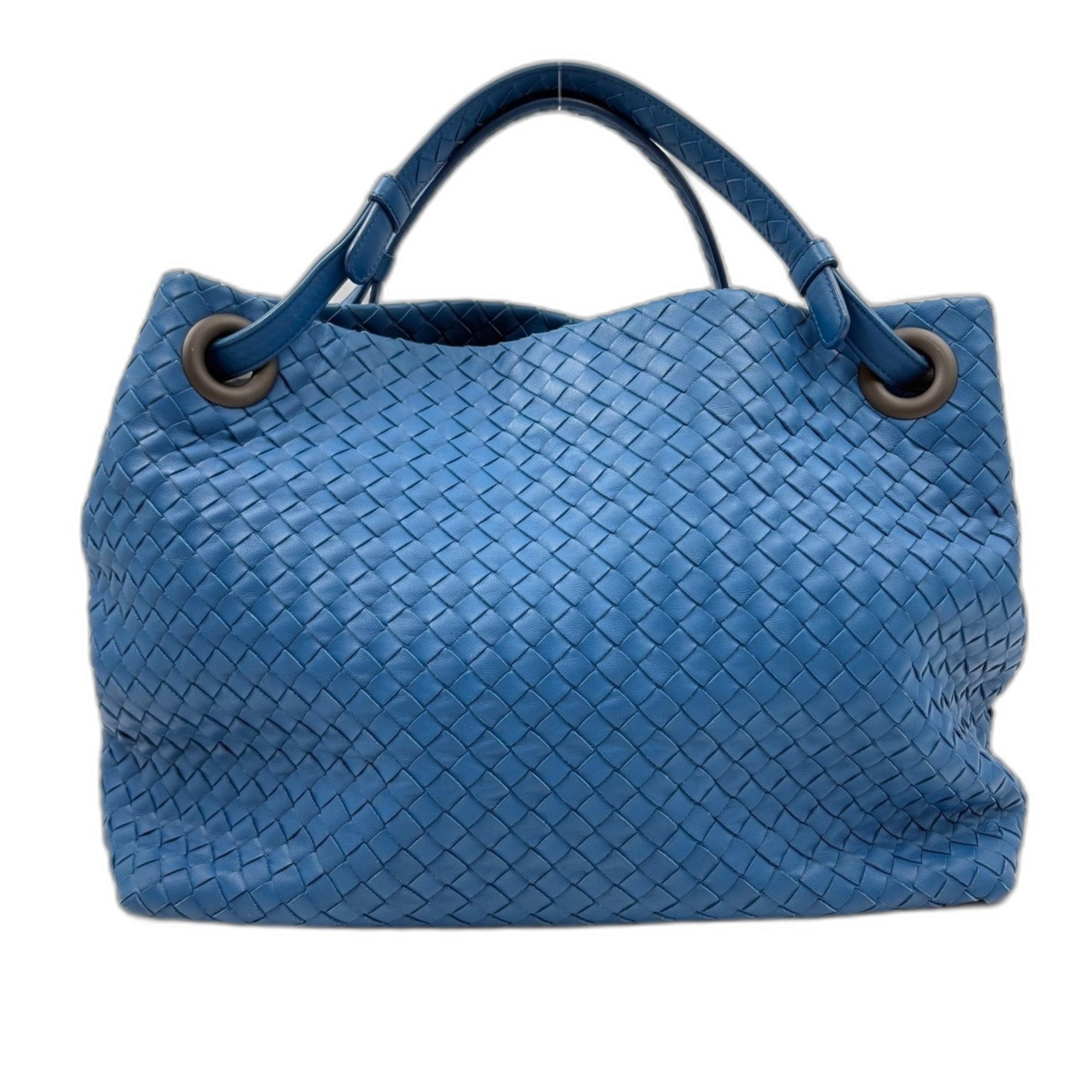 Bottega Veneta Blue Intrecciato Tote Bag (Pre-Owned)