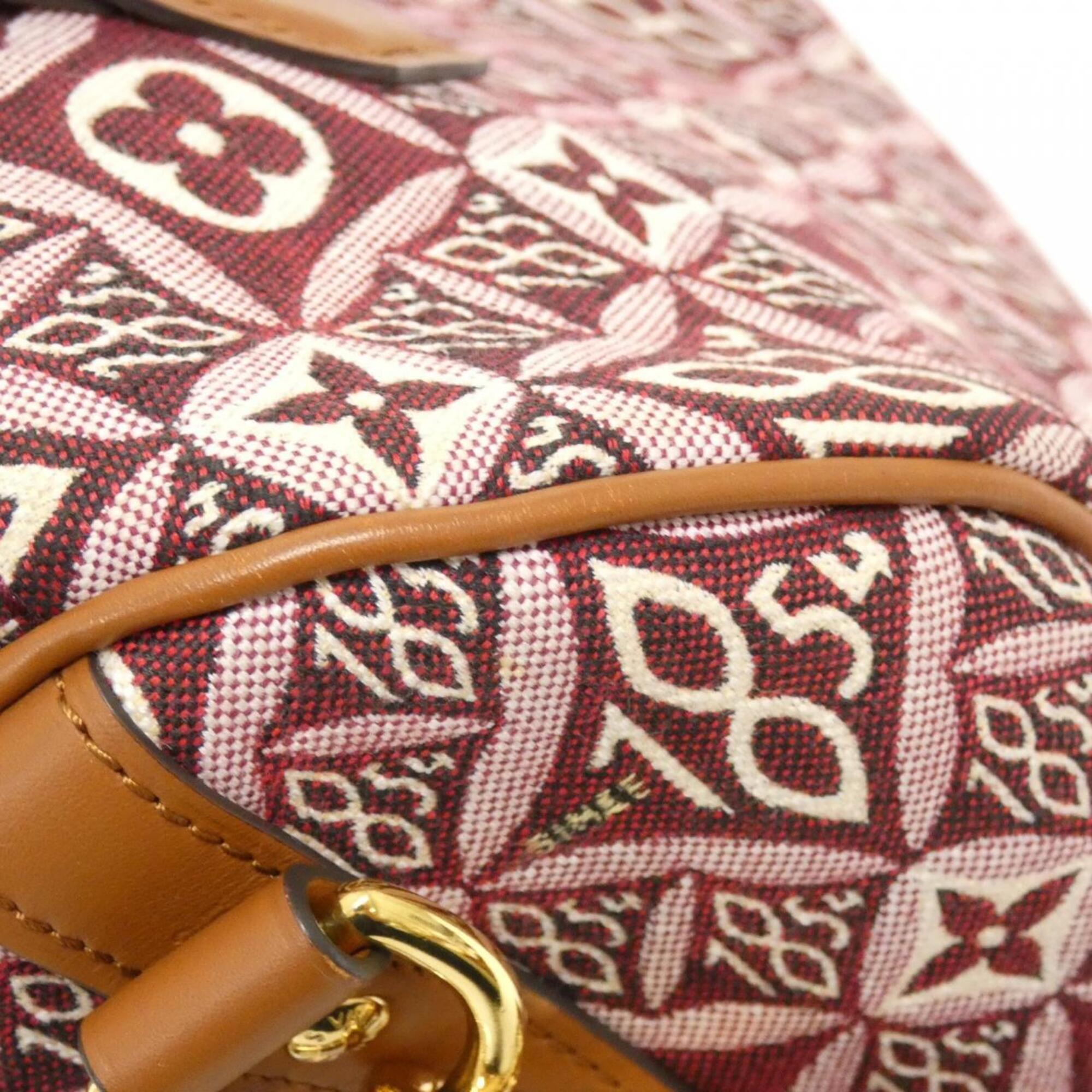 Louis Vuitton Bordeaux Jacquard Boston Bag (Pre-Owned)