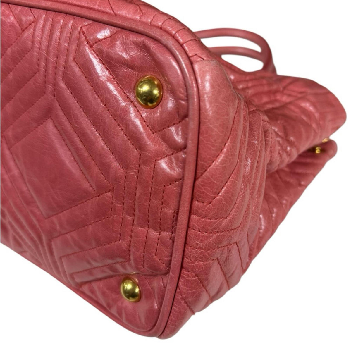 Miu Miu Pink Leather Shoulder Bag (Pre-Owned)