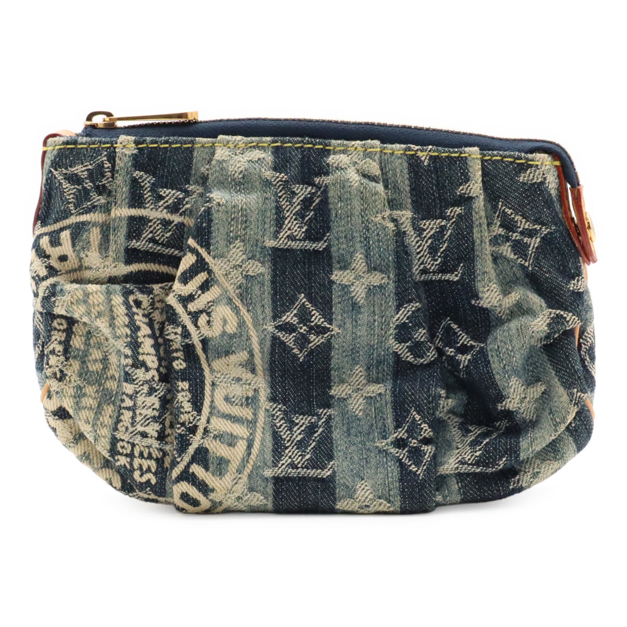 Louis Vuitton Blue Monogram Monogram Denim Handbag Pouch (Pre-Owned)