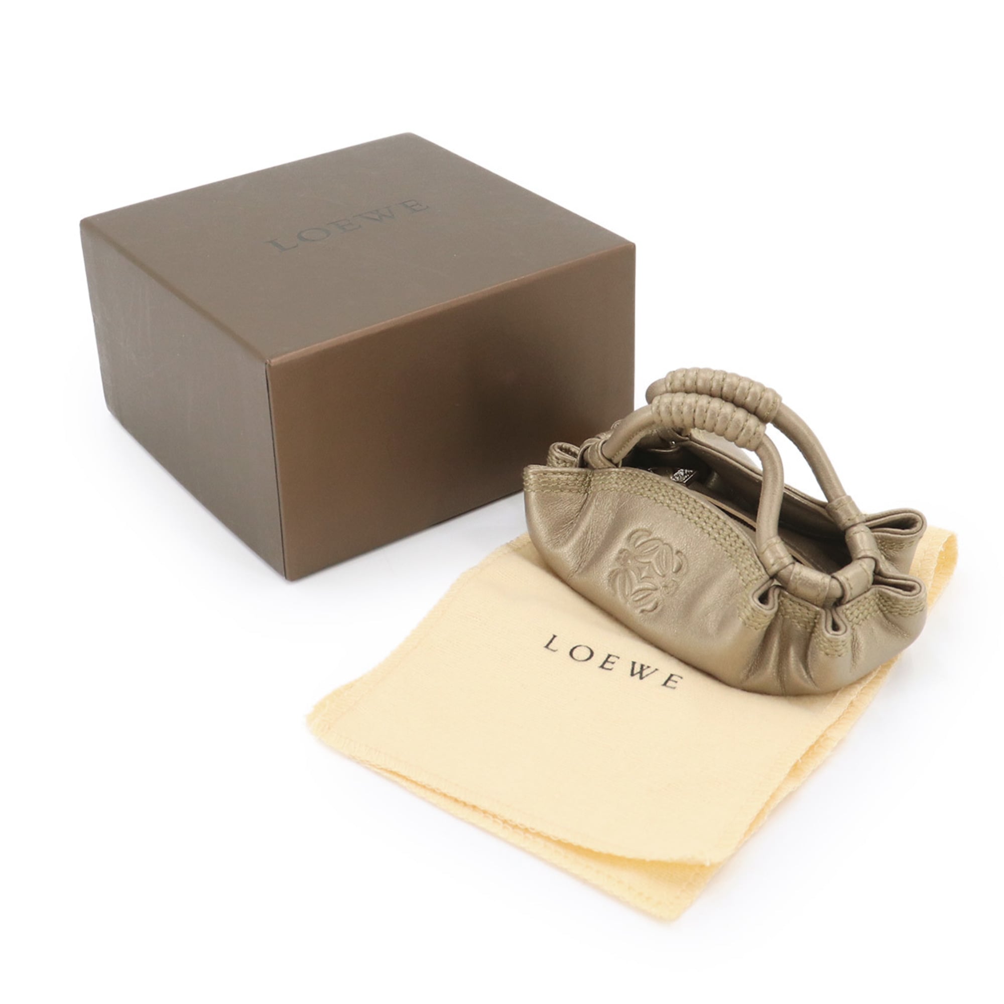 Loewe Bronze Leather Coin Purse/Coin Case (Pre-Owned)