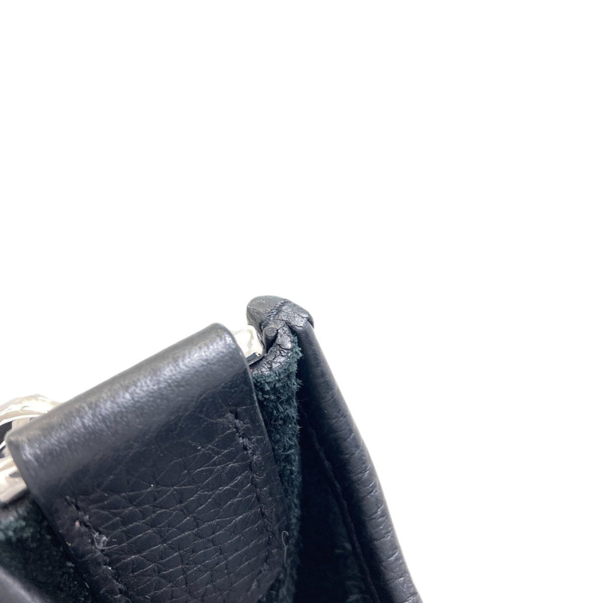 Hermes Black Taurillon Clemence Leather Shoulder Bag