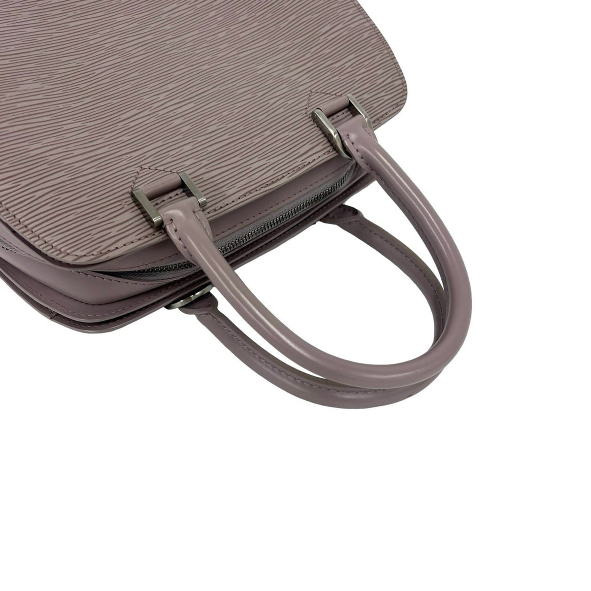 Louis Vuitton Purple Leather Boston Bag Handbag (Pre-Owned)
