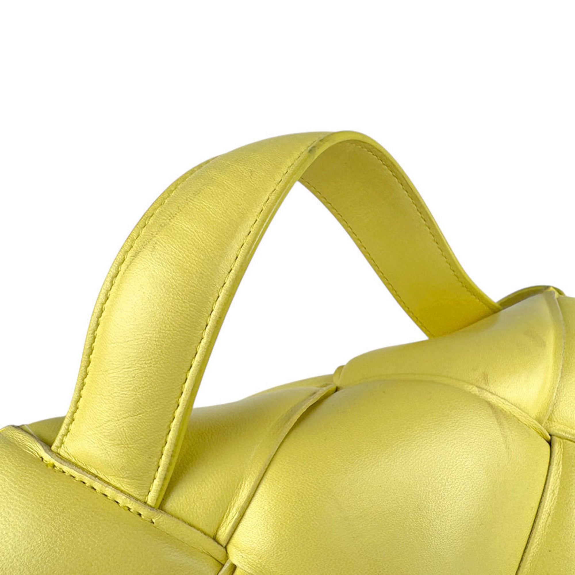 Bottega Veneta Yellow Leather Shoulder Bag (Pre-Owned)