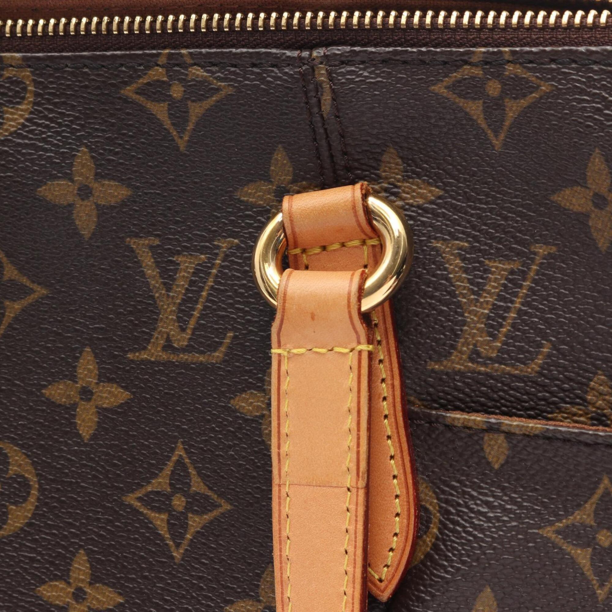 Louis Vuitton Brown Coated Canvas Pvc Monogram Leather Handbag Tote Bag (Pre-Owned)