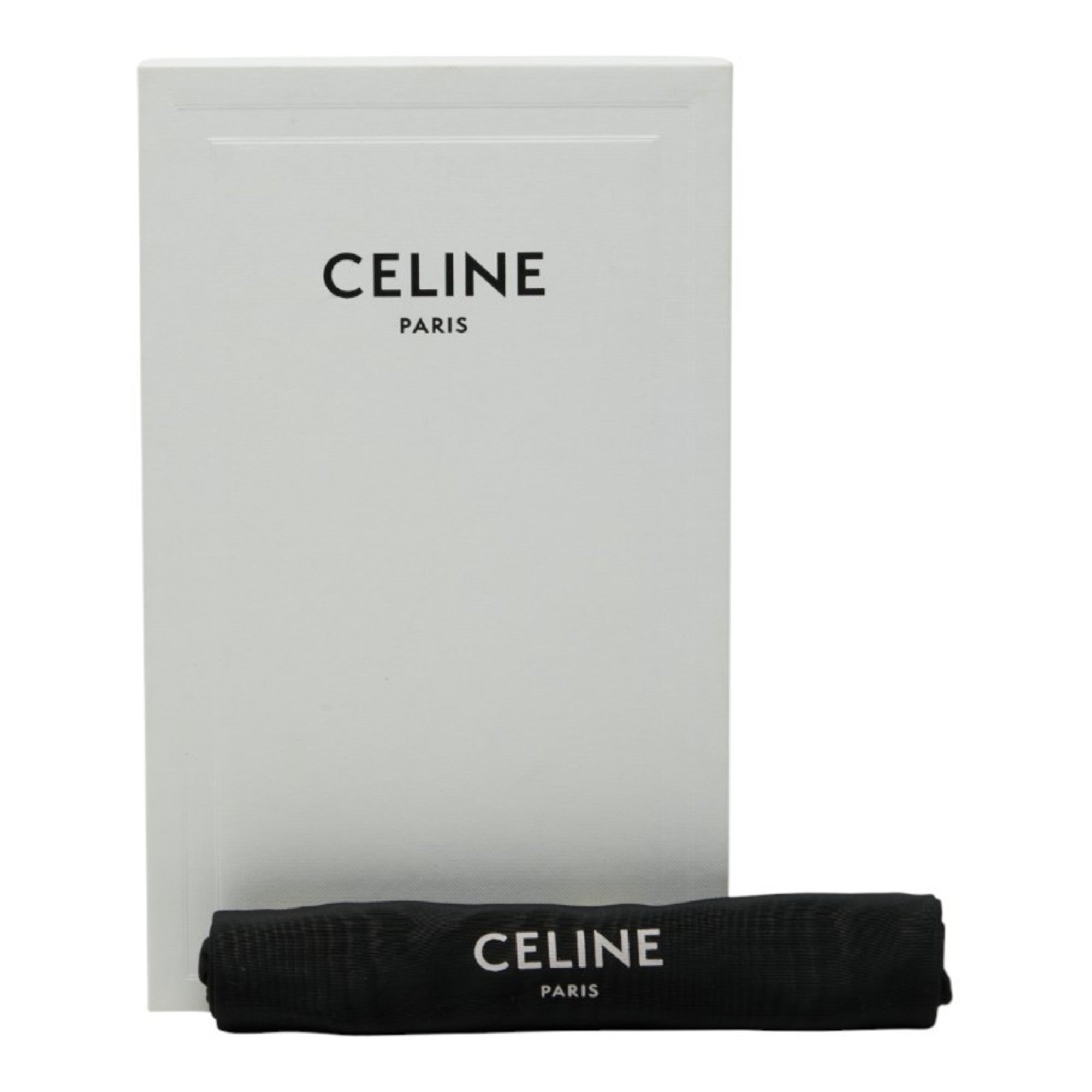 Celine Gray Leather Long Wallet (Bi-Fold) (Pre-Owned)
