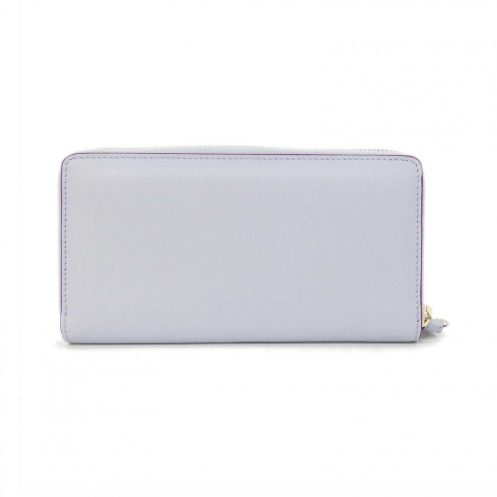 Gucci Light Blue Leather Long Wallet (Bi-Fold) (Pre-Owned)