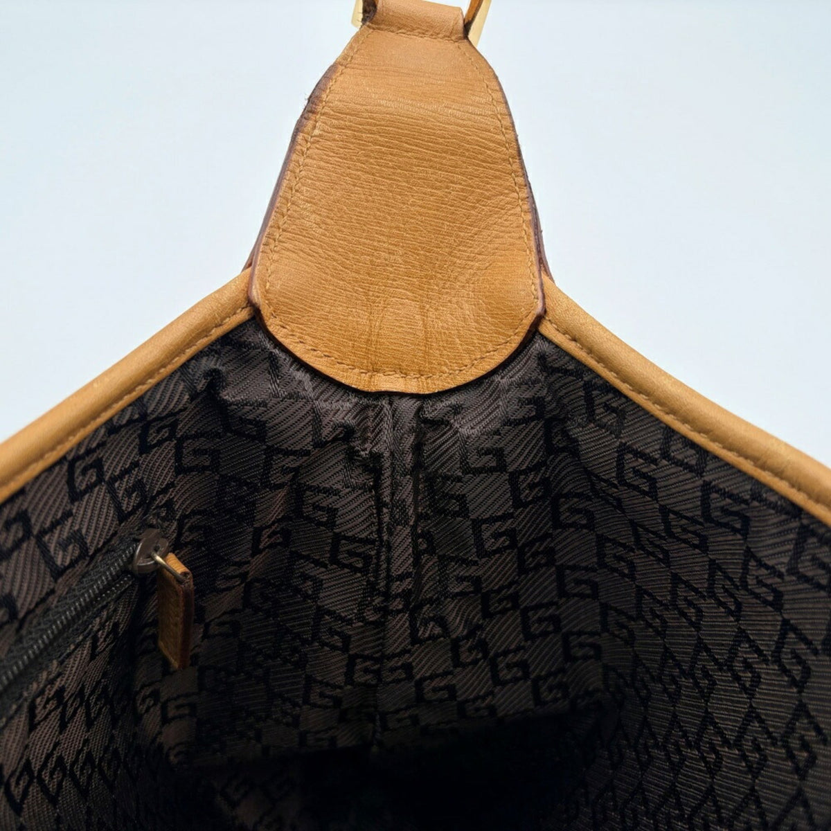 Gucci Camel Bamboo Leather Shoulder Bag (Pre-Owned)