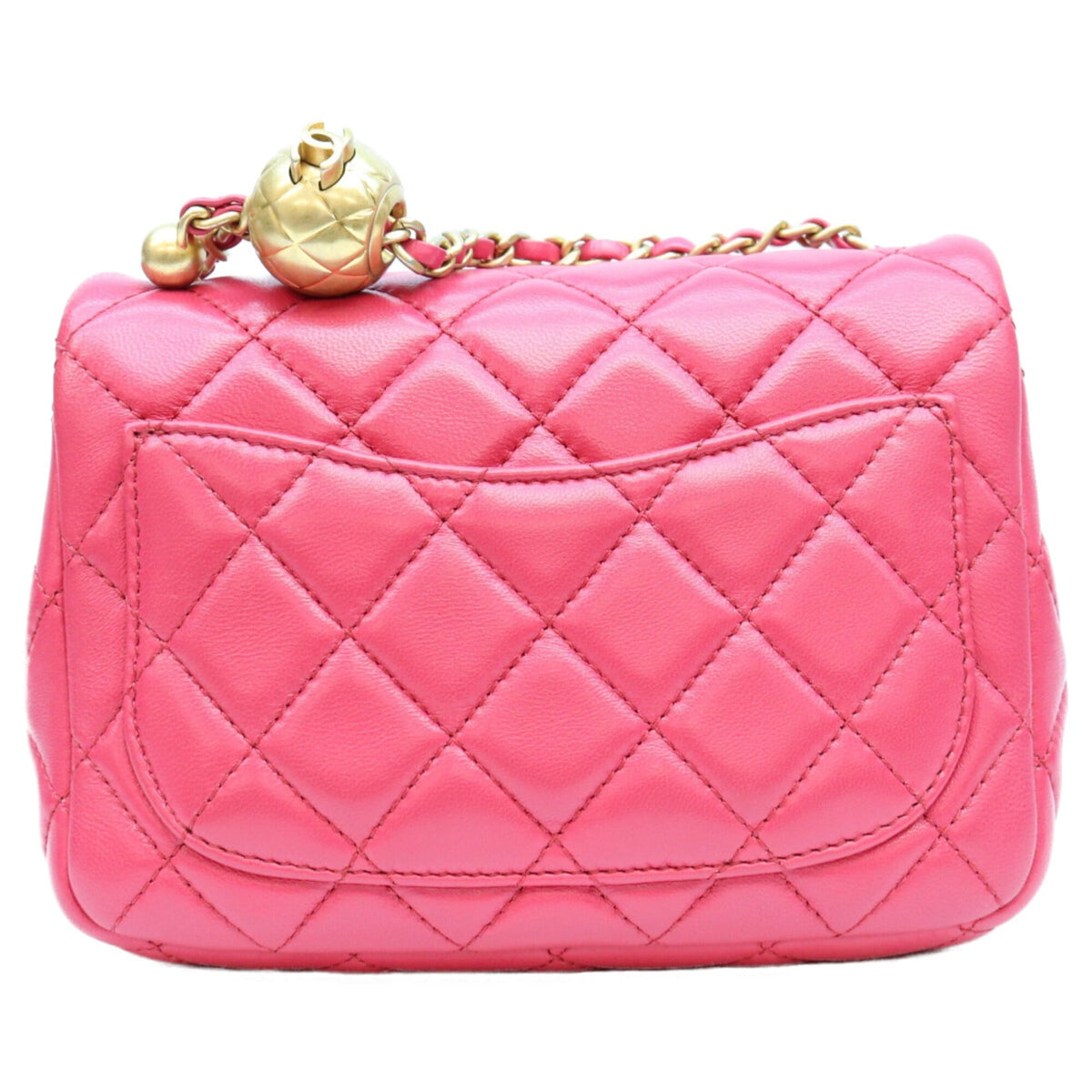Chanel Pink Leather Shoulder Bag (Pre-Owned)