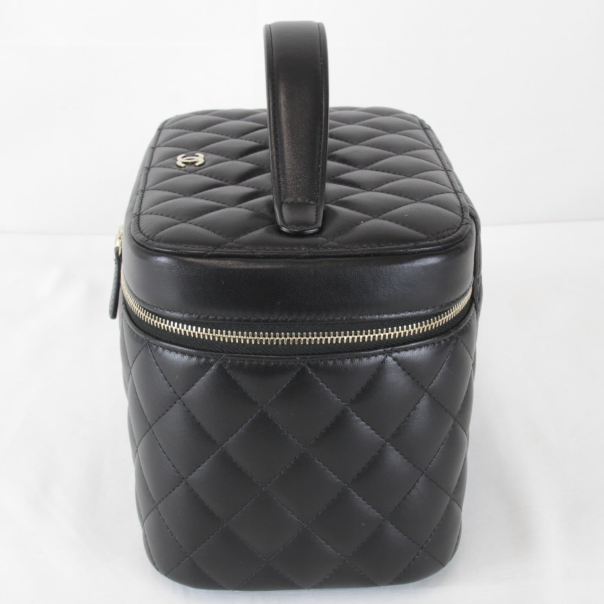 Chanel Black Leather Vanity Bag (Pre-Owned)