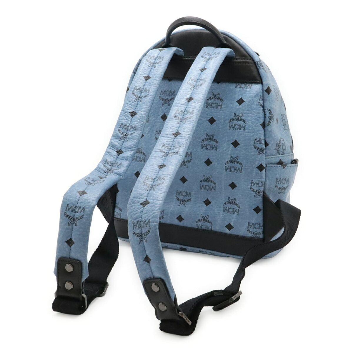 Mcm Blue Pvc Backpack (Pre-Owned)