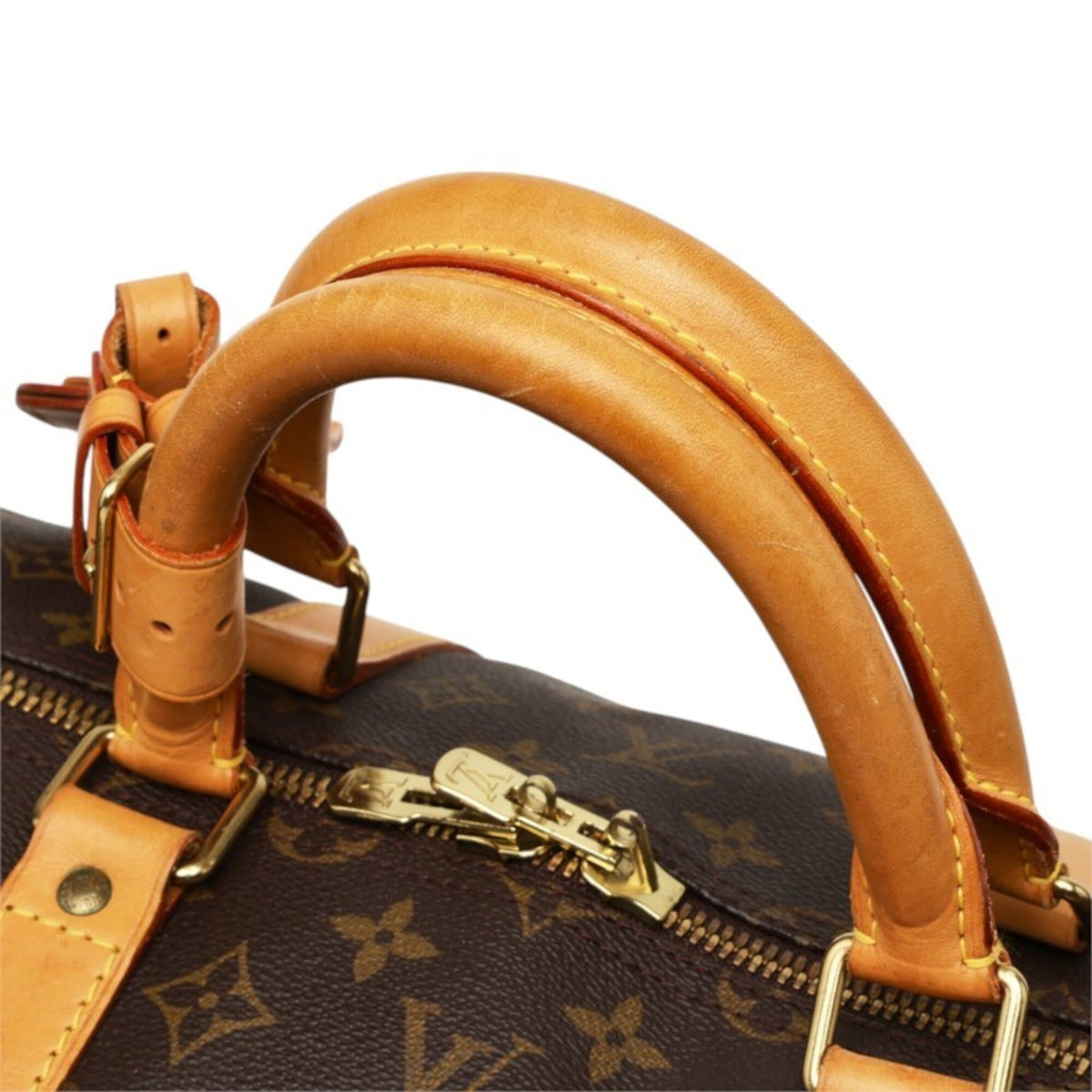Louis Vuitton Monogram Brown Pvc Leather Boston Bag Shoulder Bag (Pre-Owned)