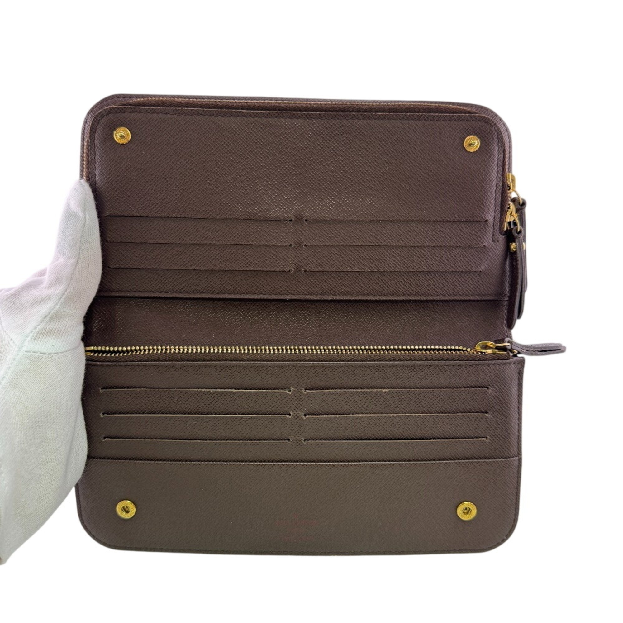 Louis Vuitton Damier Brown Damier Canvas Damier Canvas Long Wallet (Bi-Fold) (Pre-Owned)