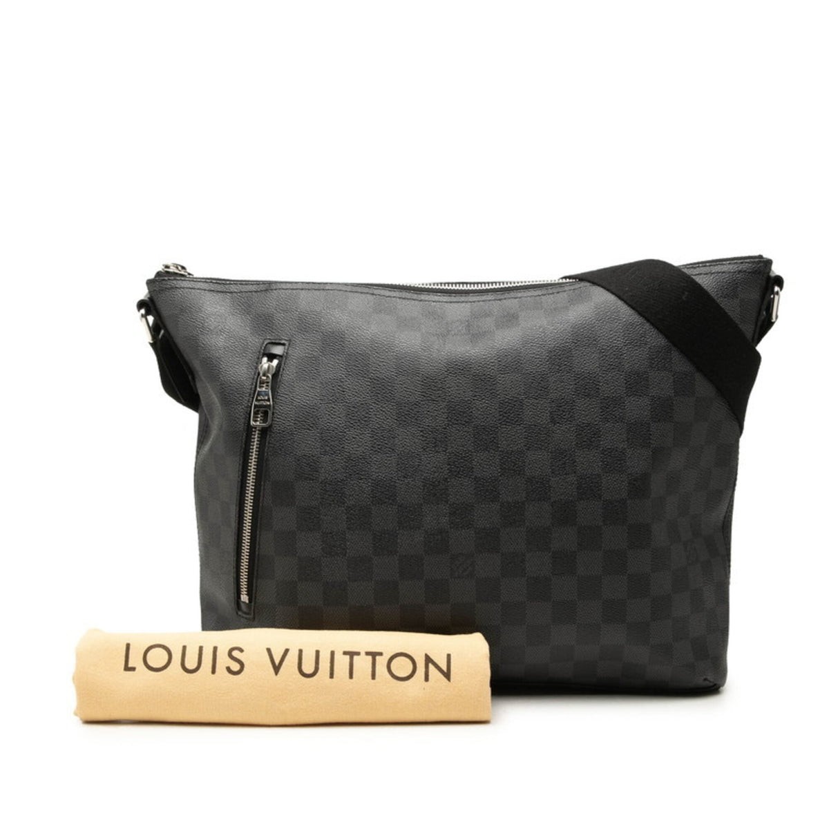 Louis Vuitton Damier Graphite Black Pvc Leather Shoulder Bag (Pre-Owned)