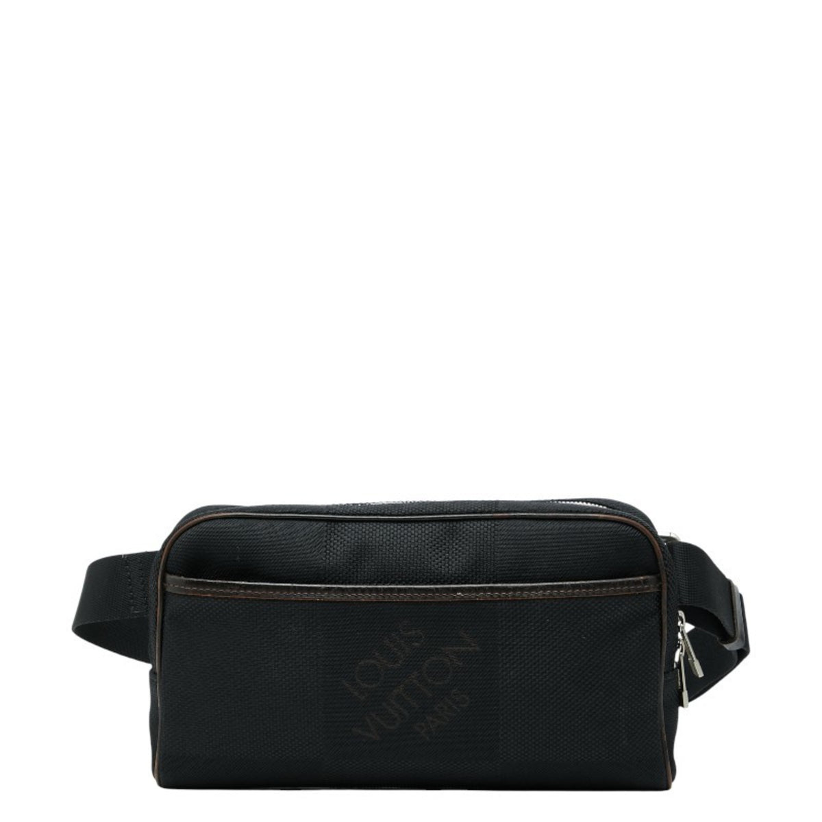 Louis Vuitton Black Noir Canvas Leather Sling Bag (Pre-Owned)