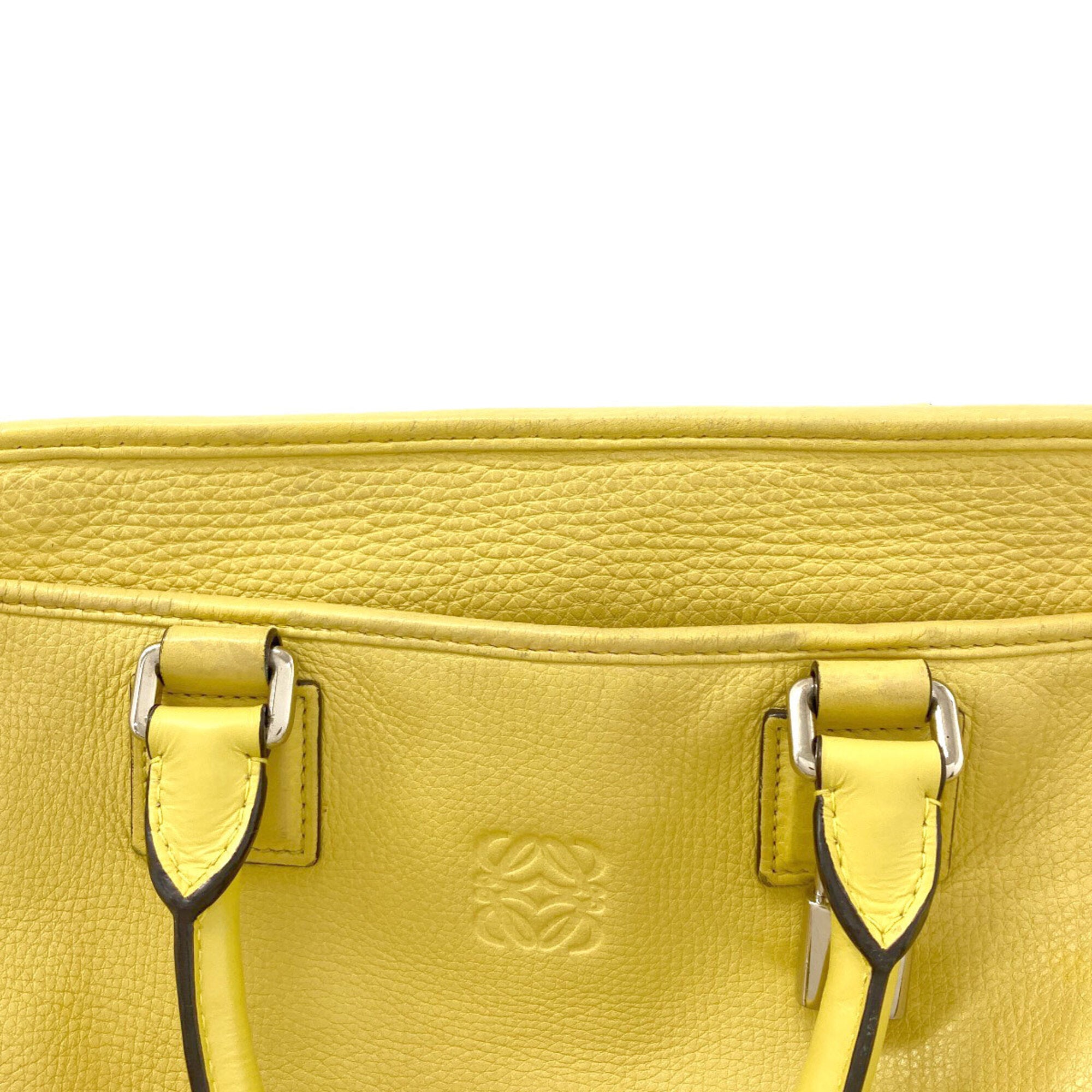 Loewe Yellow Leather Handbag (Pre-Owned)
