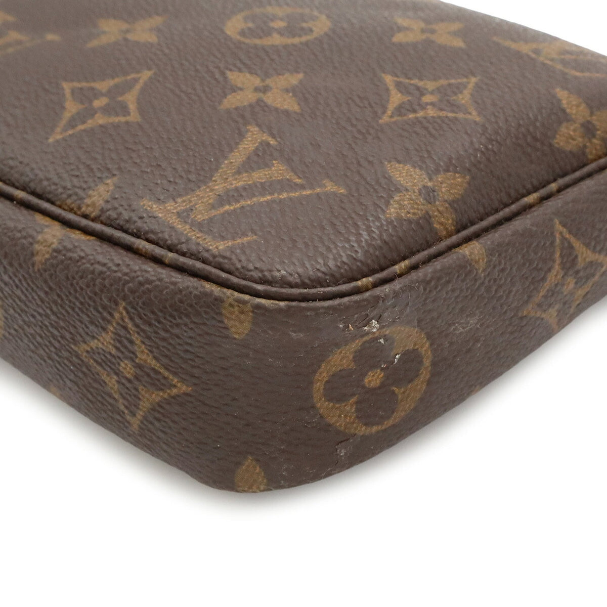 Louis Vuitton Brown Galle Monogram Monogram Handbag Pochette Pouch (Pre-Owned)