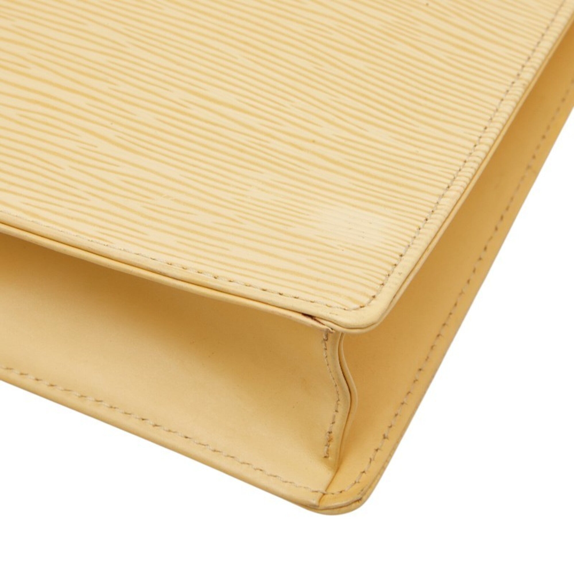 Louis Vuitton Vanilla Yellow Leather Shoulder Bag (Pre-Owned)
