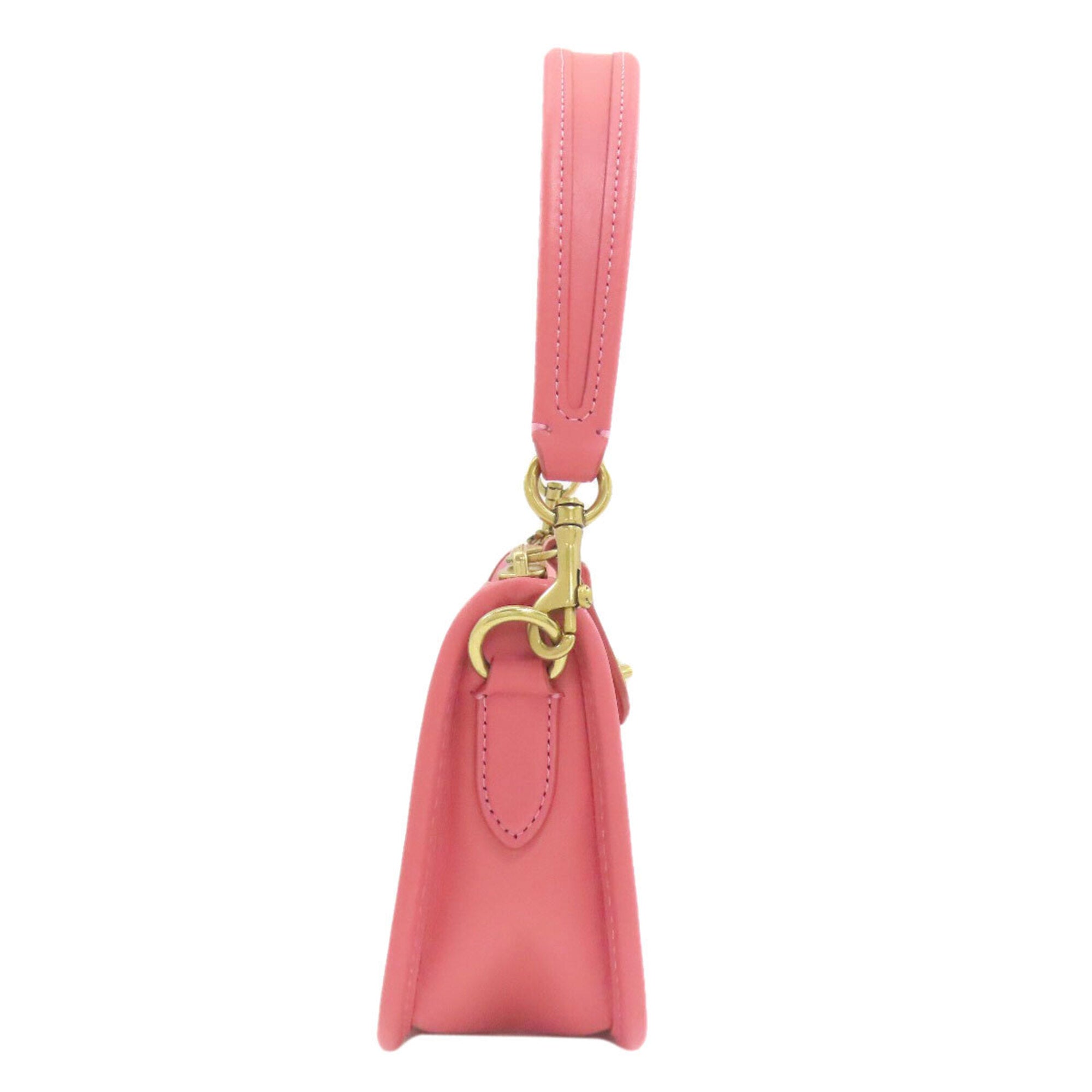 Coach Pink Leather Handbag (Pre-Owned)