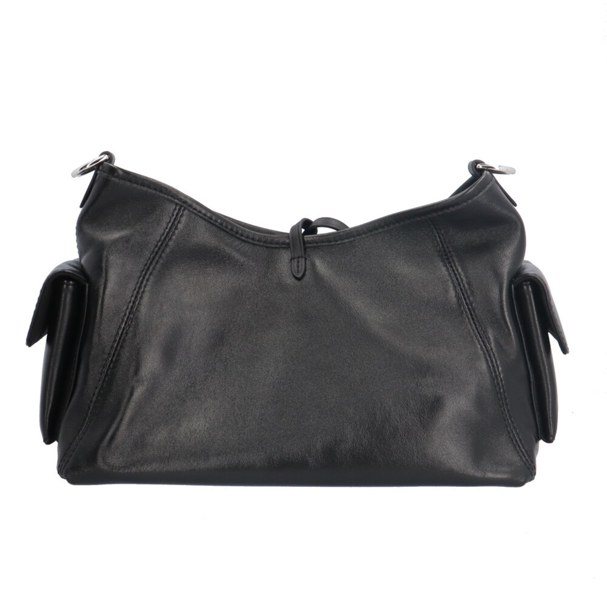 Louis Vuitton Black Leather Shoulder Bag (Pre-Owned)
