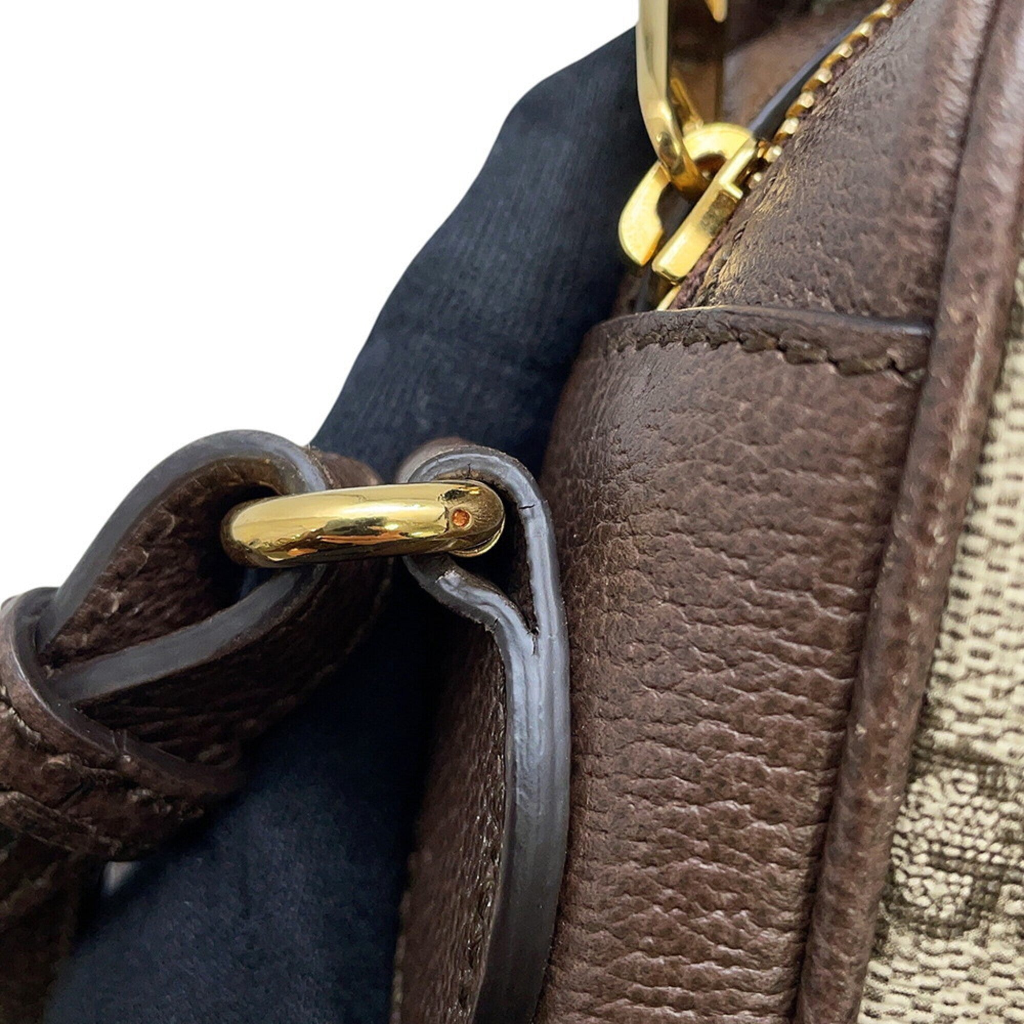 Gucci Beige Multi-Color Gg Supreme Handbag Shoulder Bag (Pre-Owned)