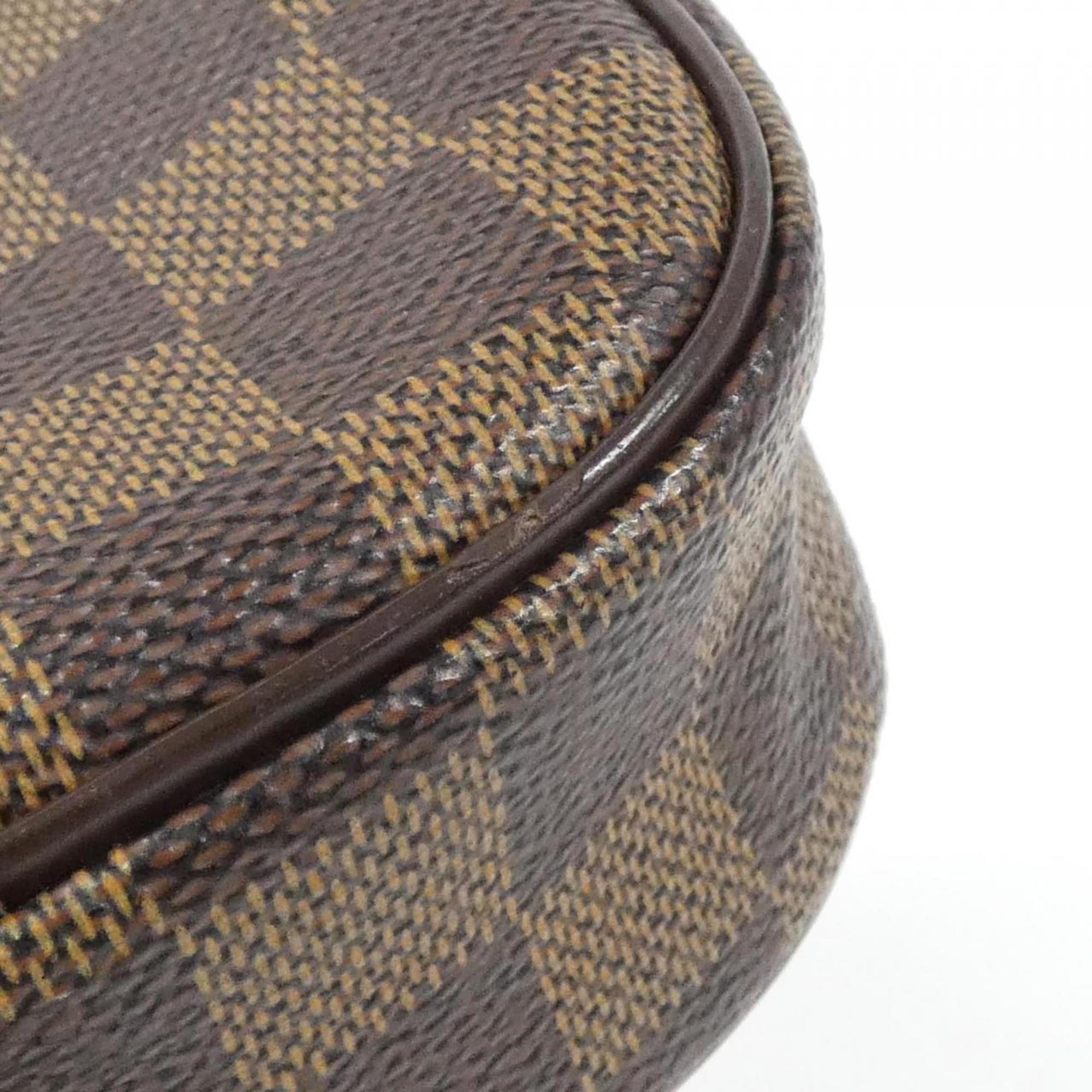 Louis Vuitton Brown Coated Canvas Pochette Shoulder Bag (Pre-Owned)