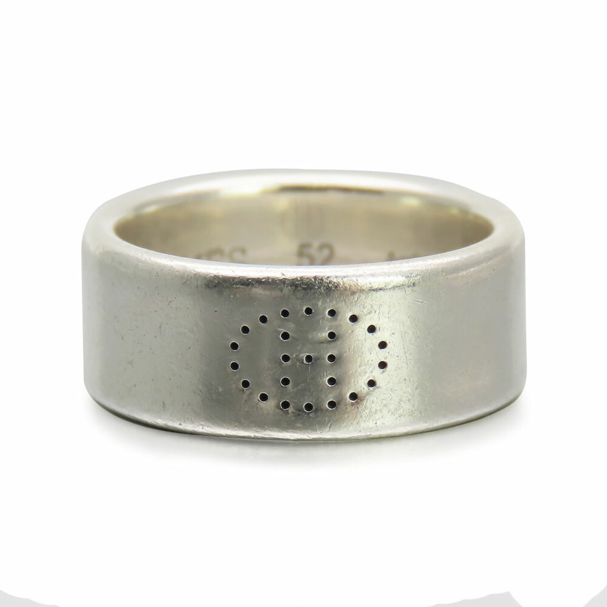 Hermes Silver 925 Band Ring (Pre-Owned)