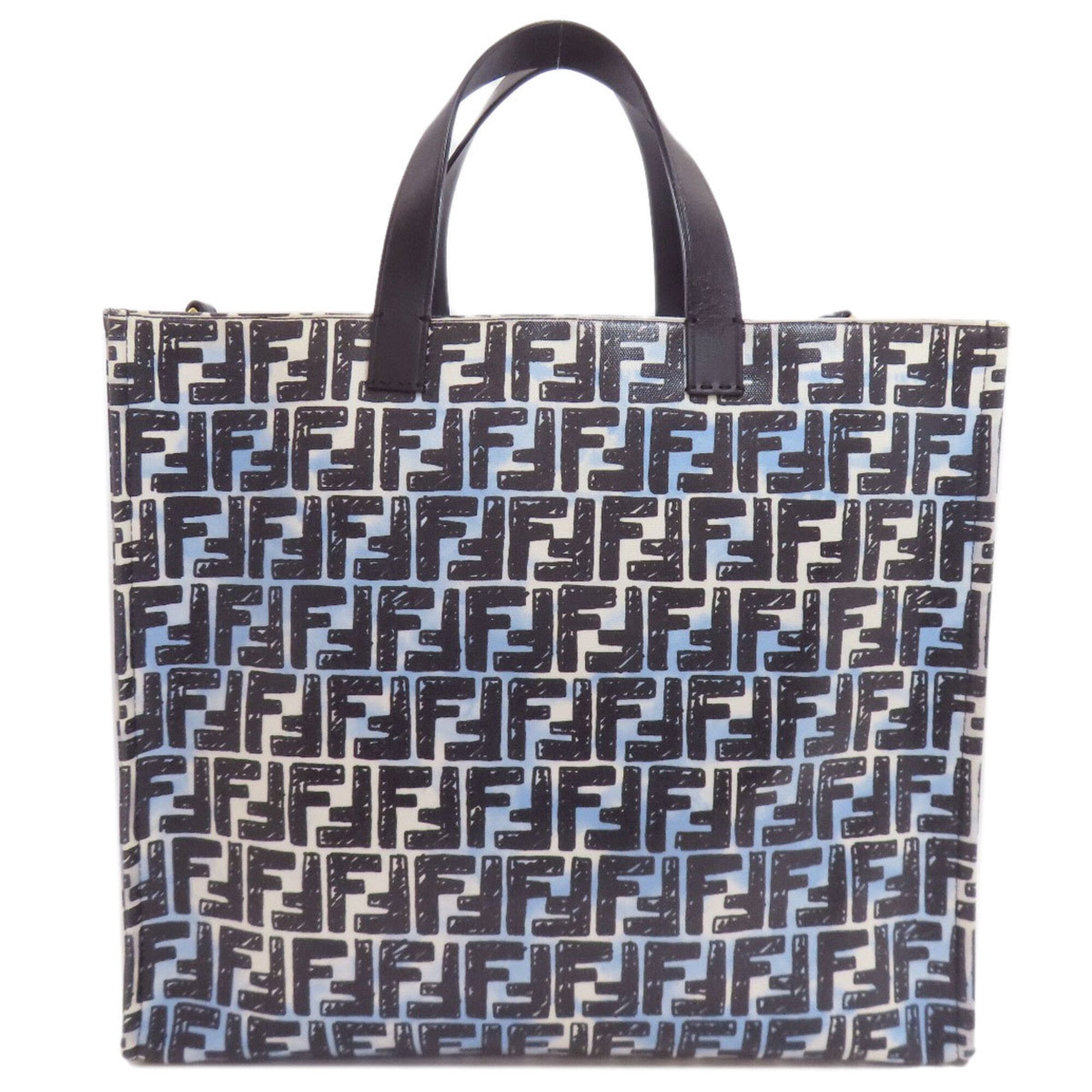 Fendi Zucca Black Pvc Tote Bag (Pre-Owned)