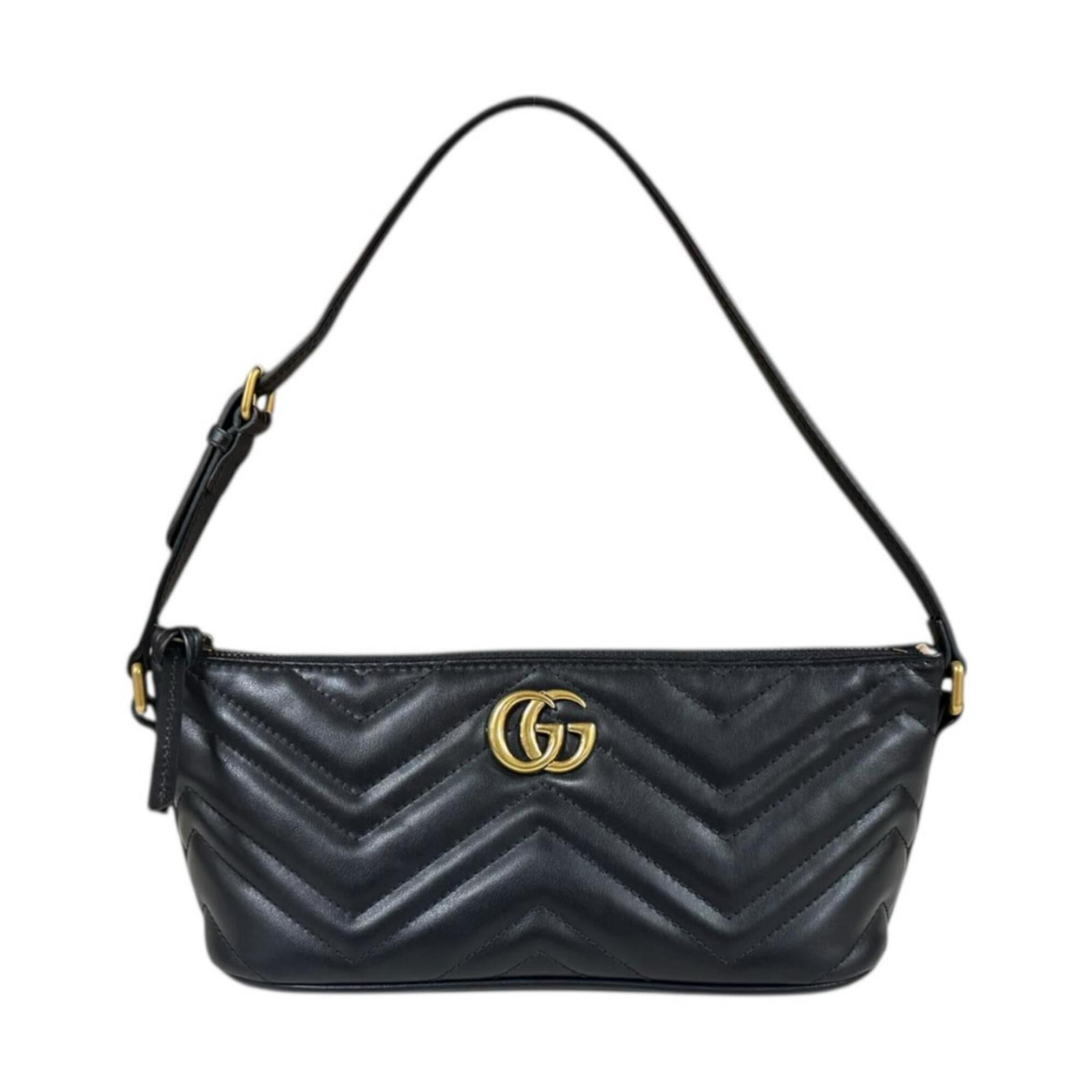 Gucci Black Leather Handbag (Pre-Owned)