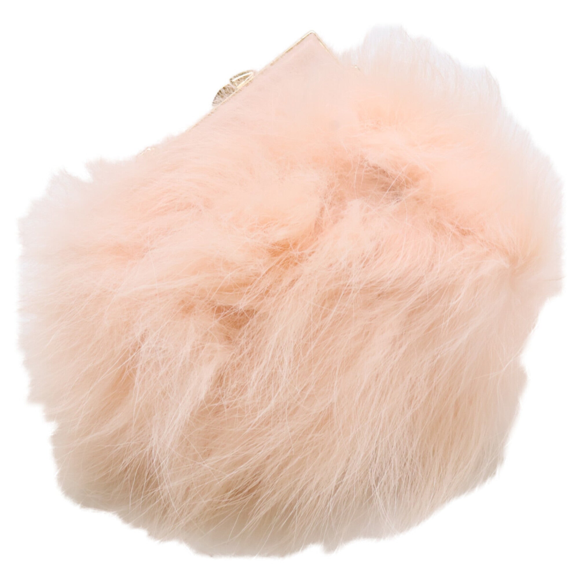Fendi Pink Fur Pouch Shoulder Bag (Pre-Owned)