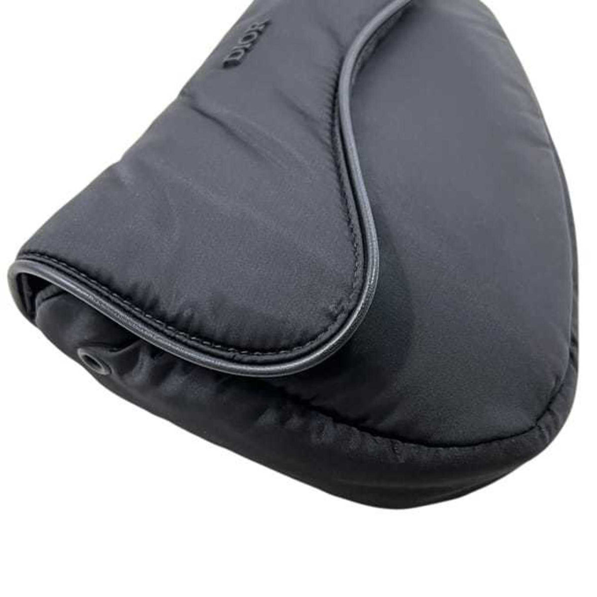 Christian Dior Black Nylon Saddle Bag Shoulder Bag Sling Bag (Pre-Owned)