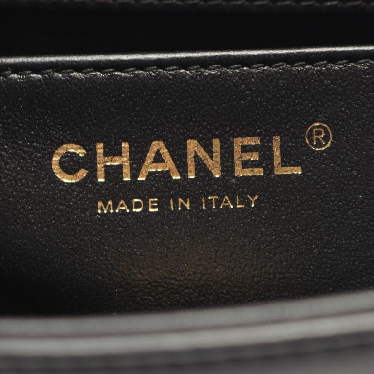 Chanel Black Leather Handbag Shoulder Bag (Pre-Owned)