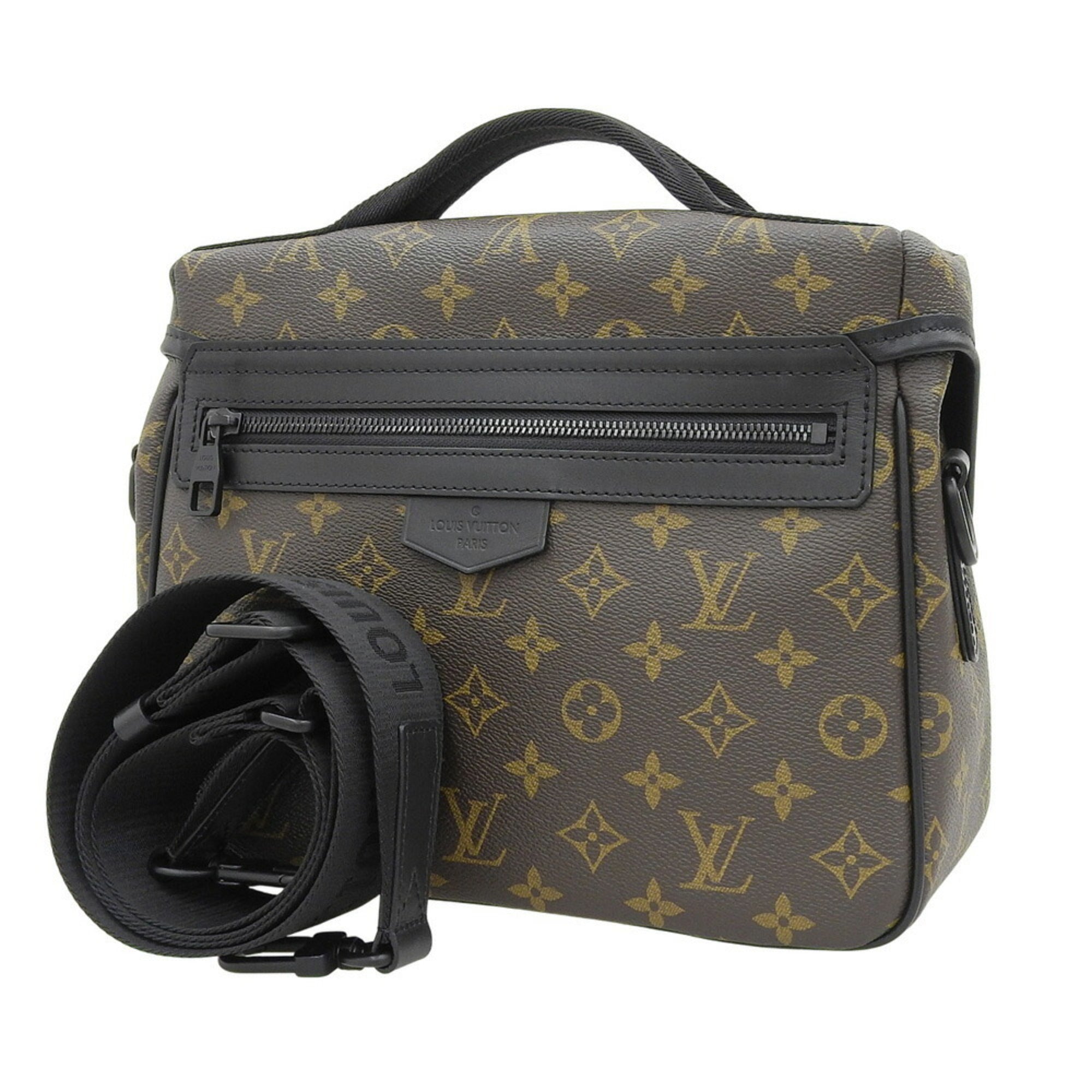 Louis Vuitton Monogram Macassar Black Monogram Macassar Pvc Leather Shoulder Bag (Pre-Owned)
