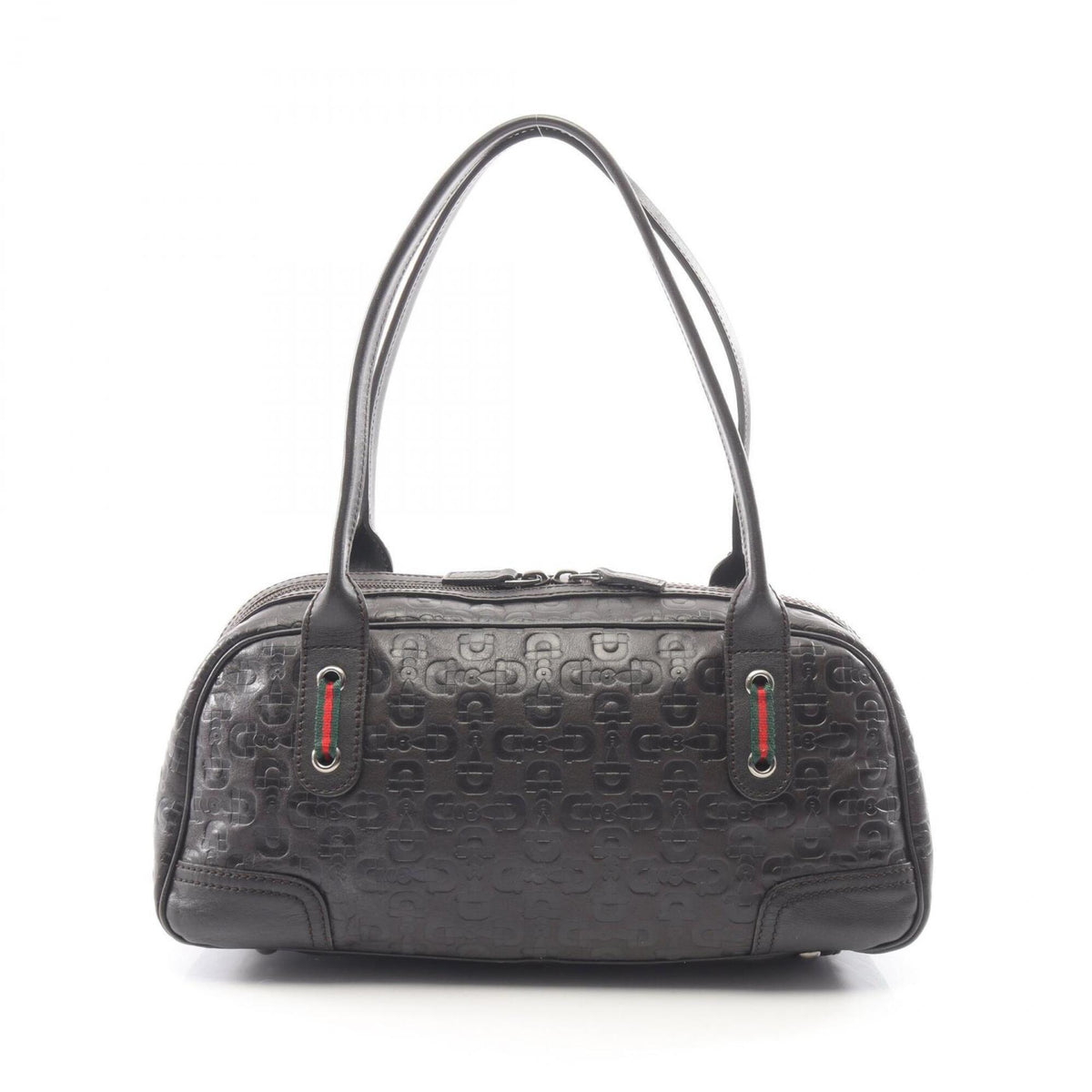 Gucci Brown Multi-Color Leather Handbag (Pre-Owned)