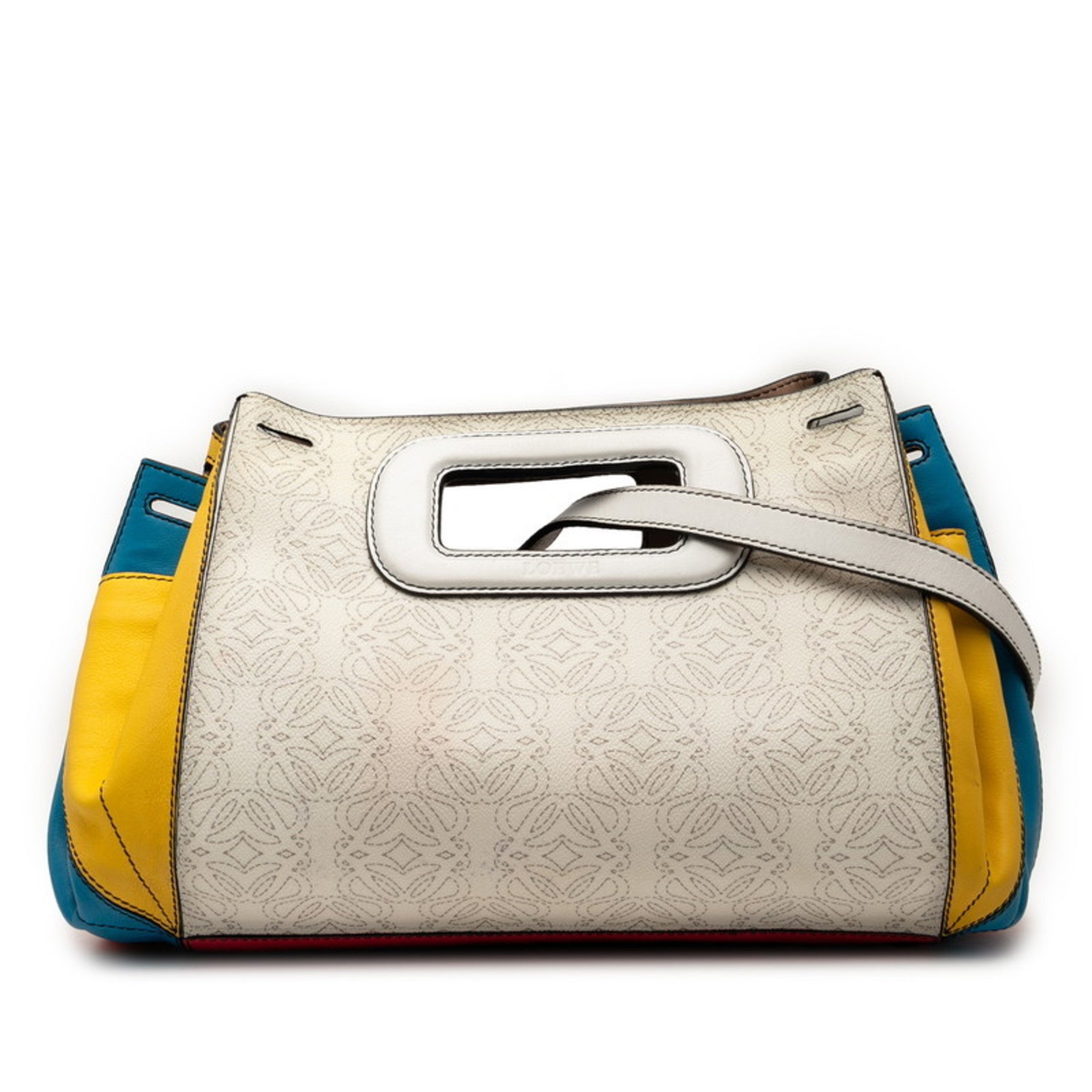 Loewe Multi-Color White Pvc Leather Handbag Shoulder Bag (Pre-Owned)