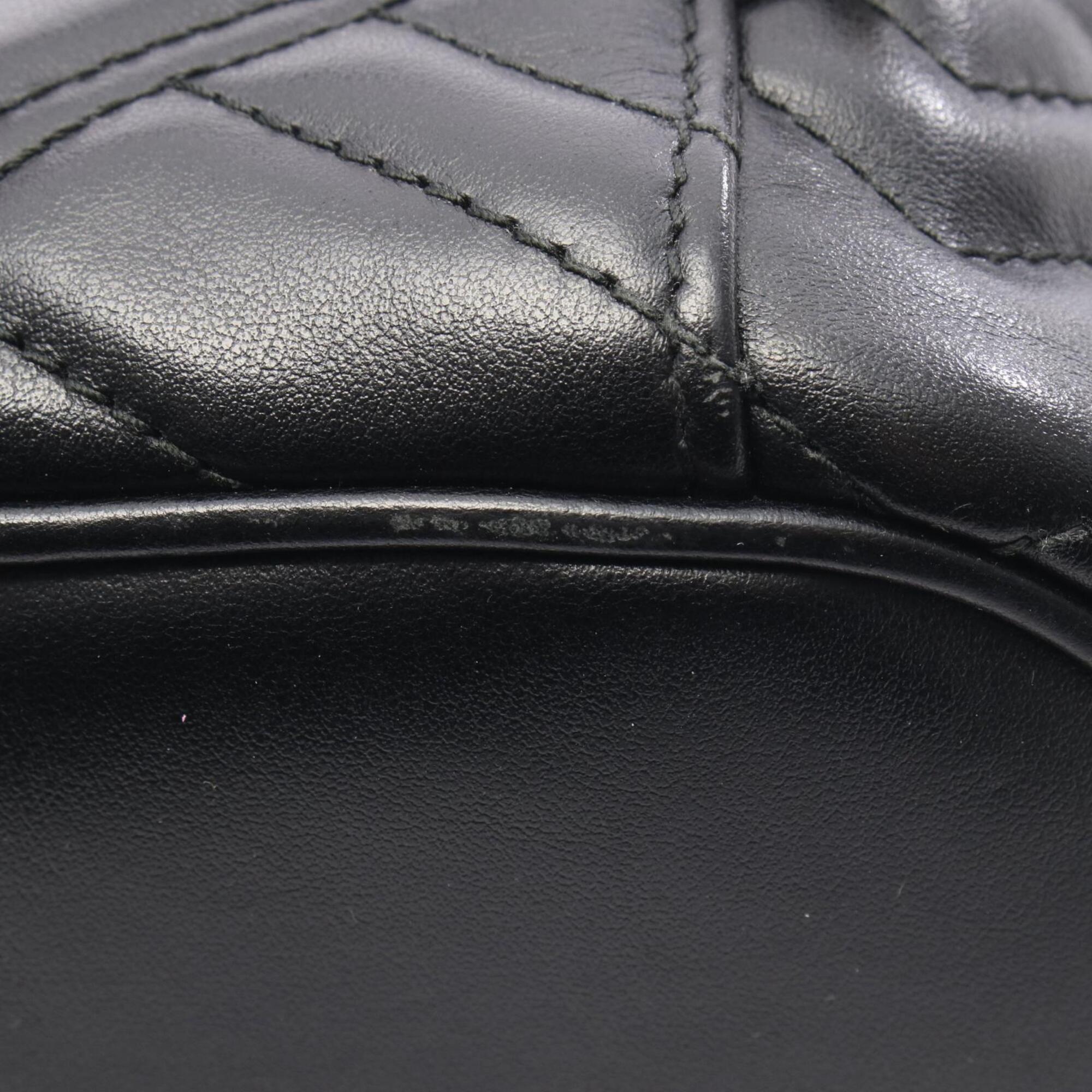 Gucci Black Leather Backpack Handbag (Pre-Owned)