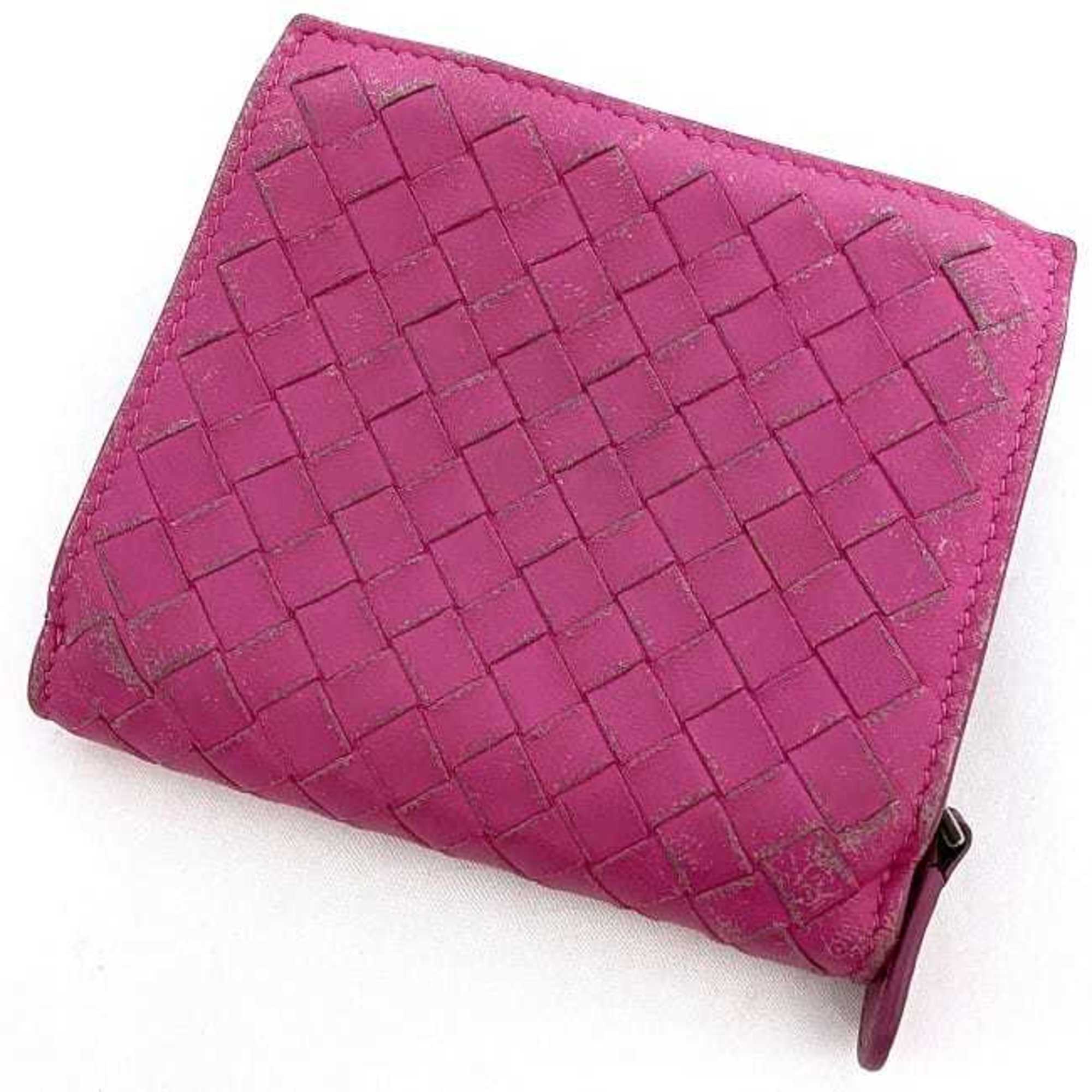 Bottega Veneta Pink Leather Wallet (Bi-Fold) (Pre-Owned)