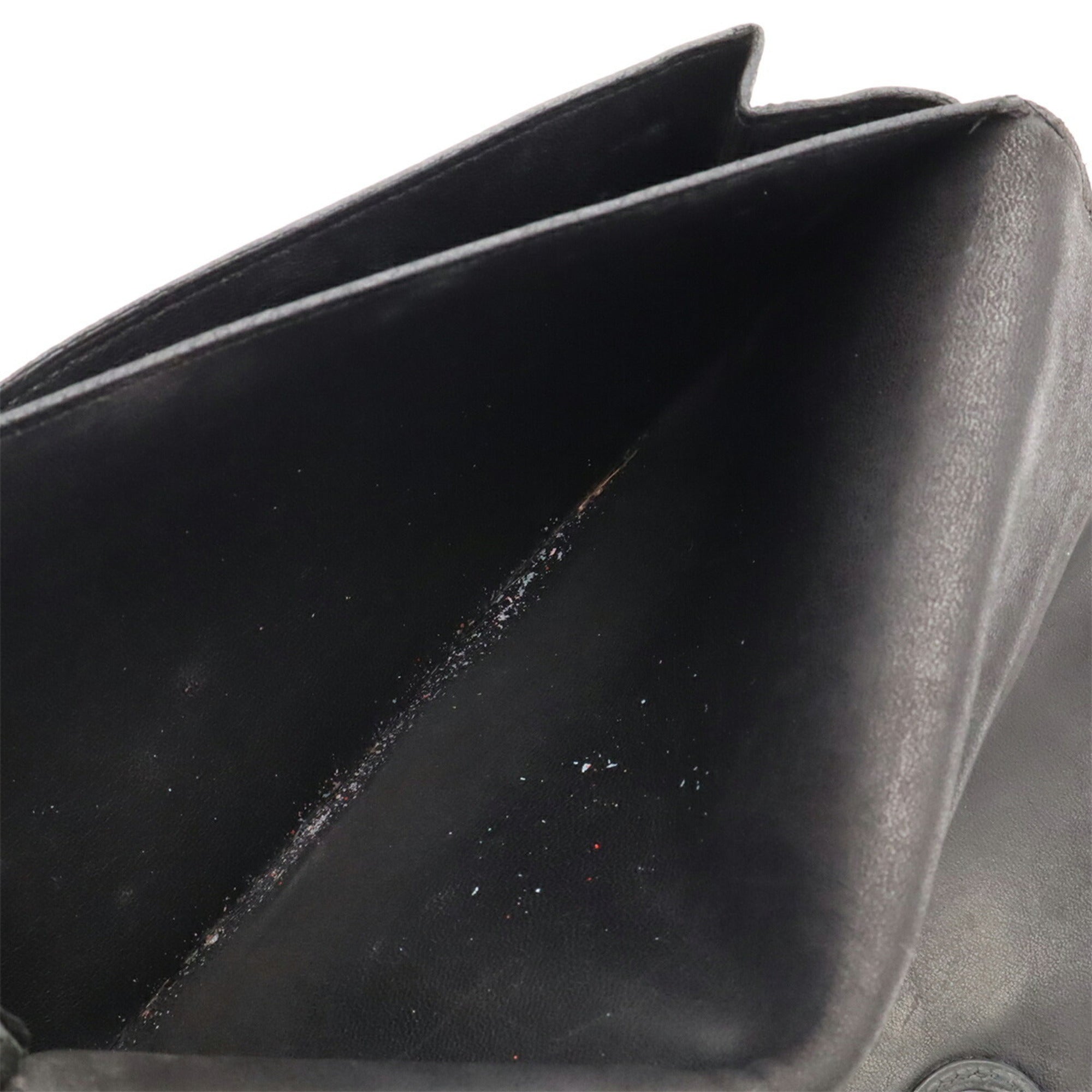 Hermes Black Togo Leather Long Wallet (Bi-Fold) (Pre-Owned)