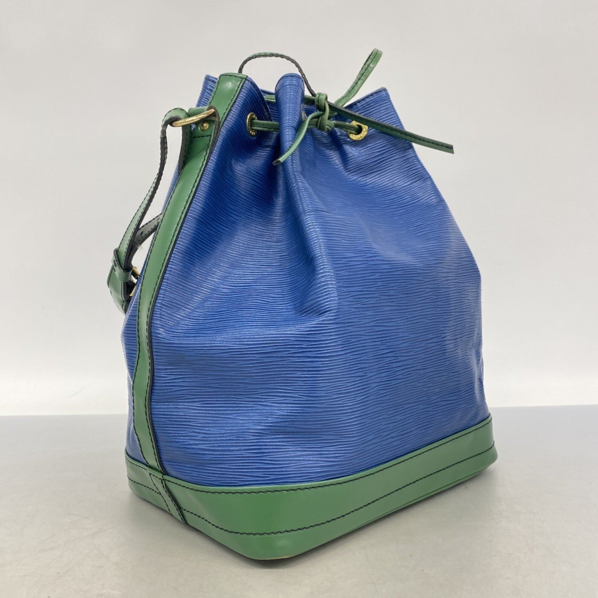 Louis Vuitton Borneo Green Toledo Blue Shoulder Bag (Pre-Owned)