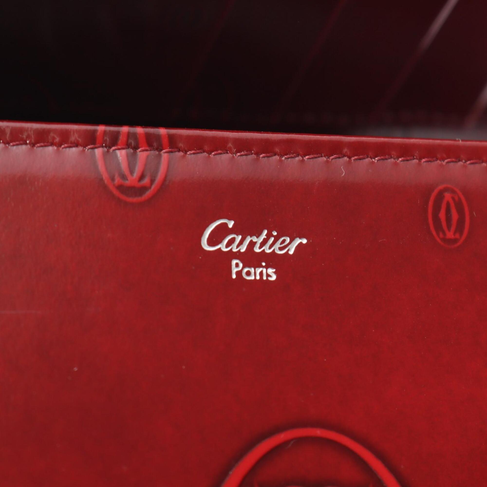 Cartier Bordeaux Patent Leather Wallet (Bi-Fold) (Pre-Owned)