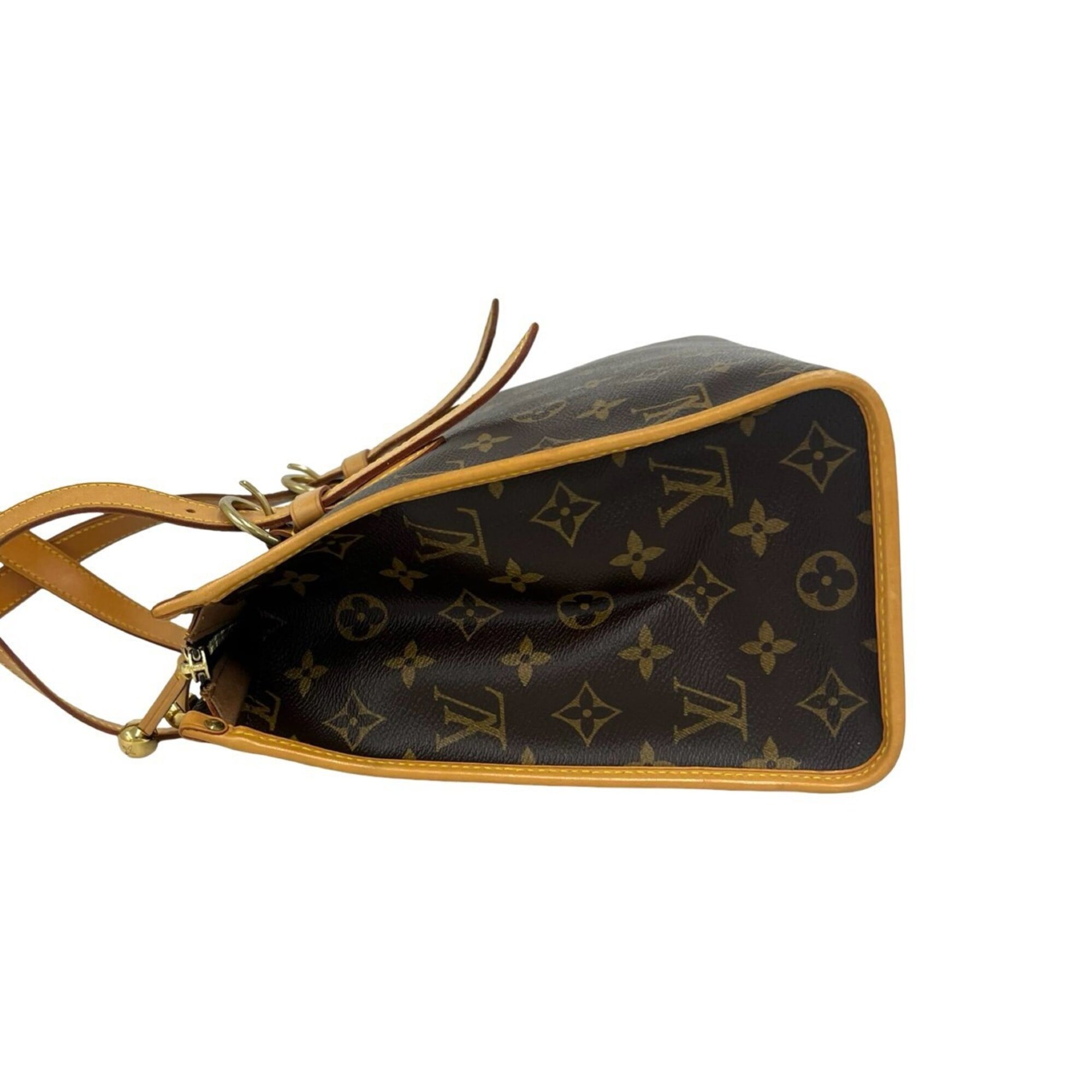 Louis Vuitton Brown Leather Pvc Shoulder Bag Tote Bag (Pre-Owned)