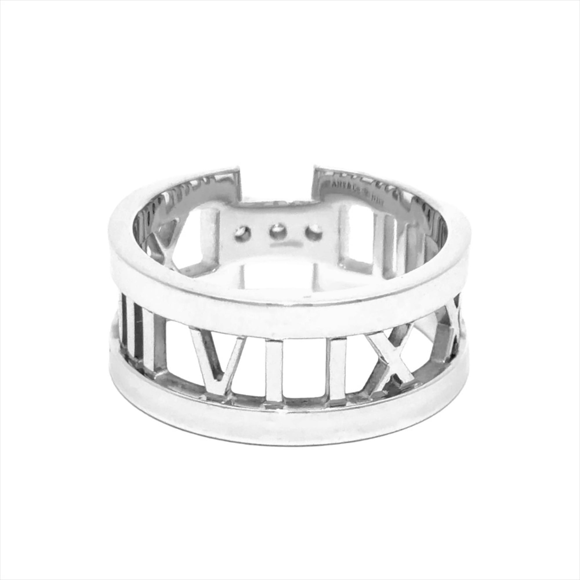 Tiffany Atlas White Gold (18K) Band Ring (Pre-Owned)