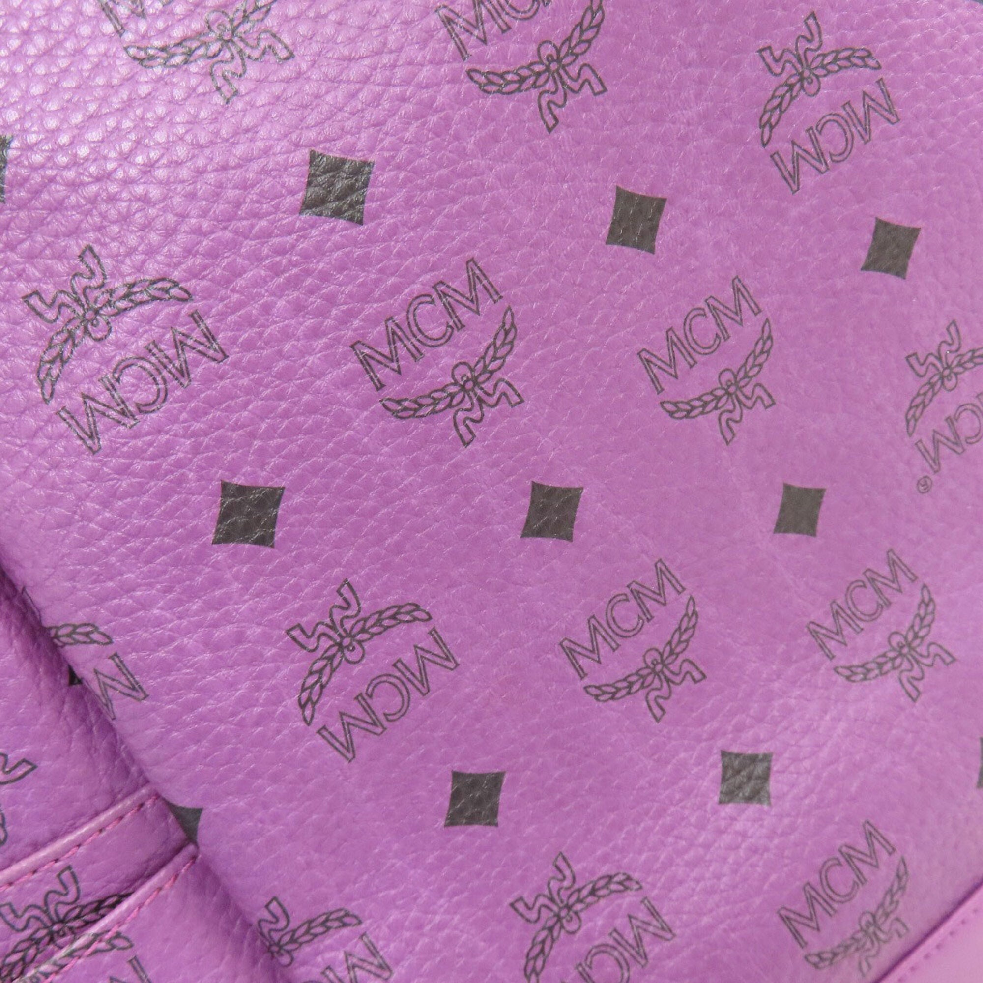 Mcm Purple Pvc Backpack (Pre-Owned)
