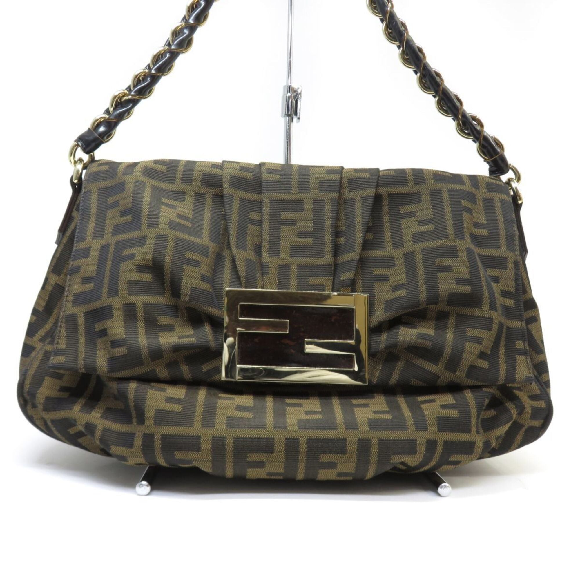 Fendi Brown Dark Brown Shoulder Bag (Pre-Owned)
