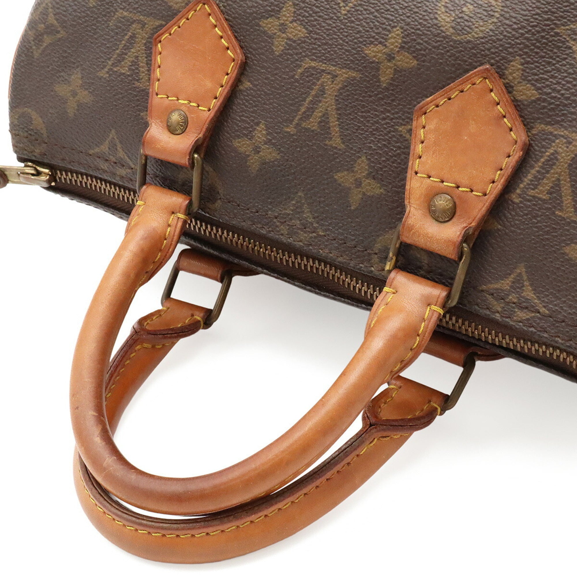 Louis Vuitton Brown Monogram Canvas Handbag (Pre-Owned)