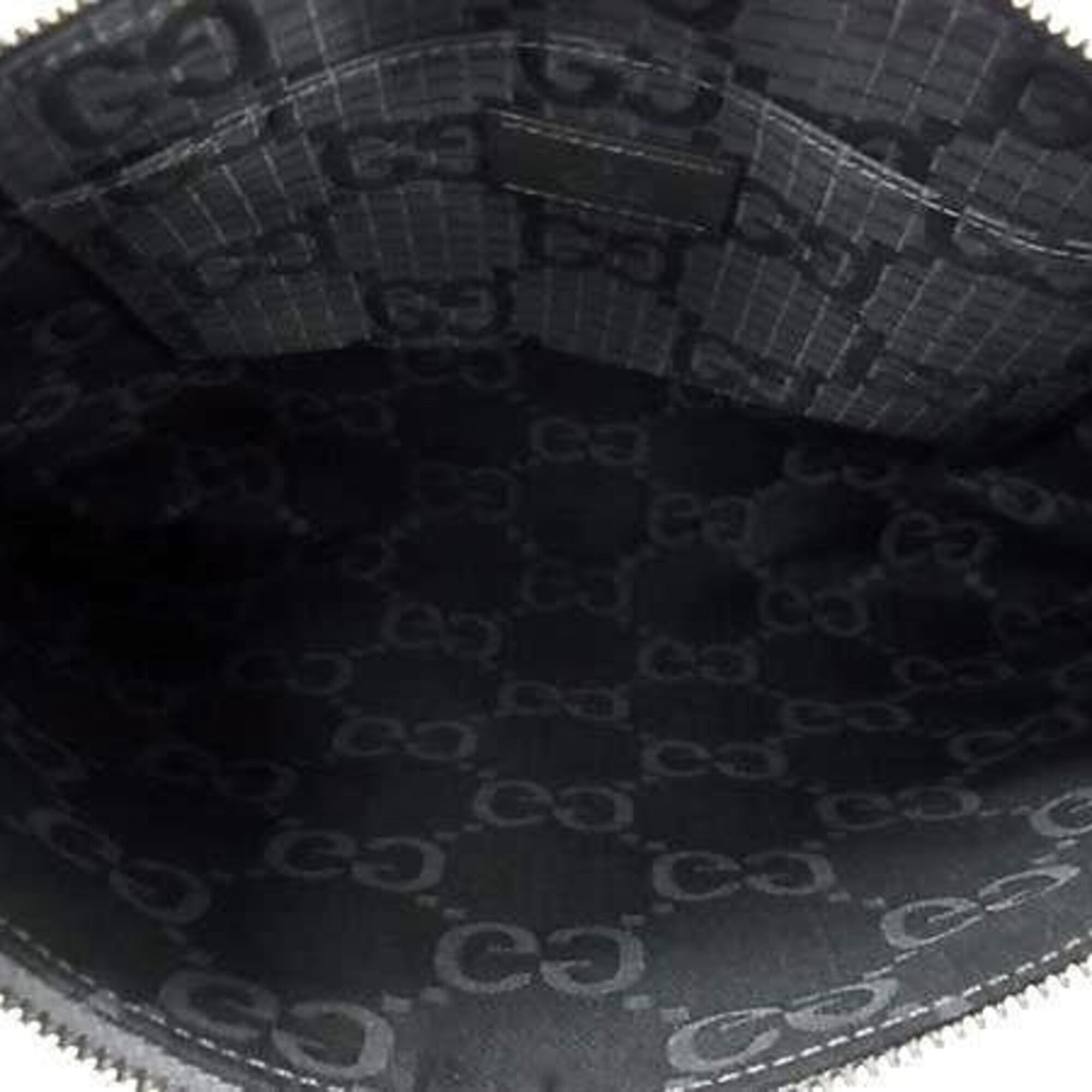 Gucci Gg Canvas Black Gray Gg Canvas Clutch Bag (Pre-Owned)