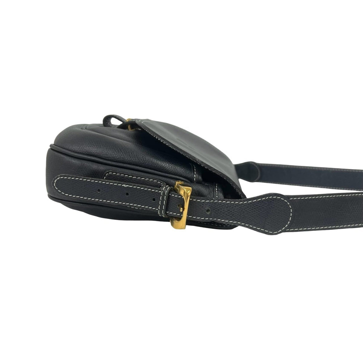 Loewe Navy Leather Pochette Shoulder Bag (Pre-Owned)
