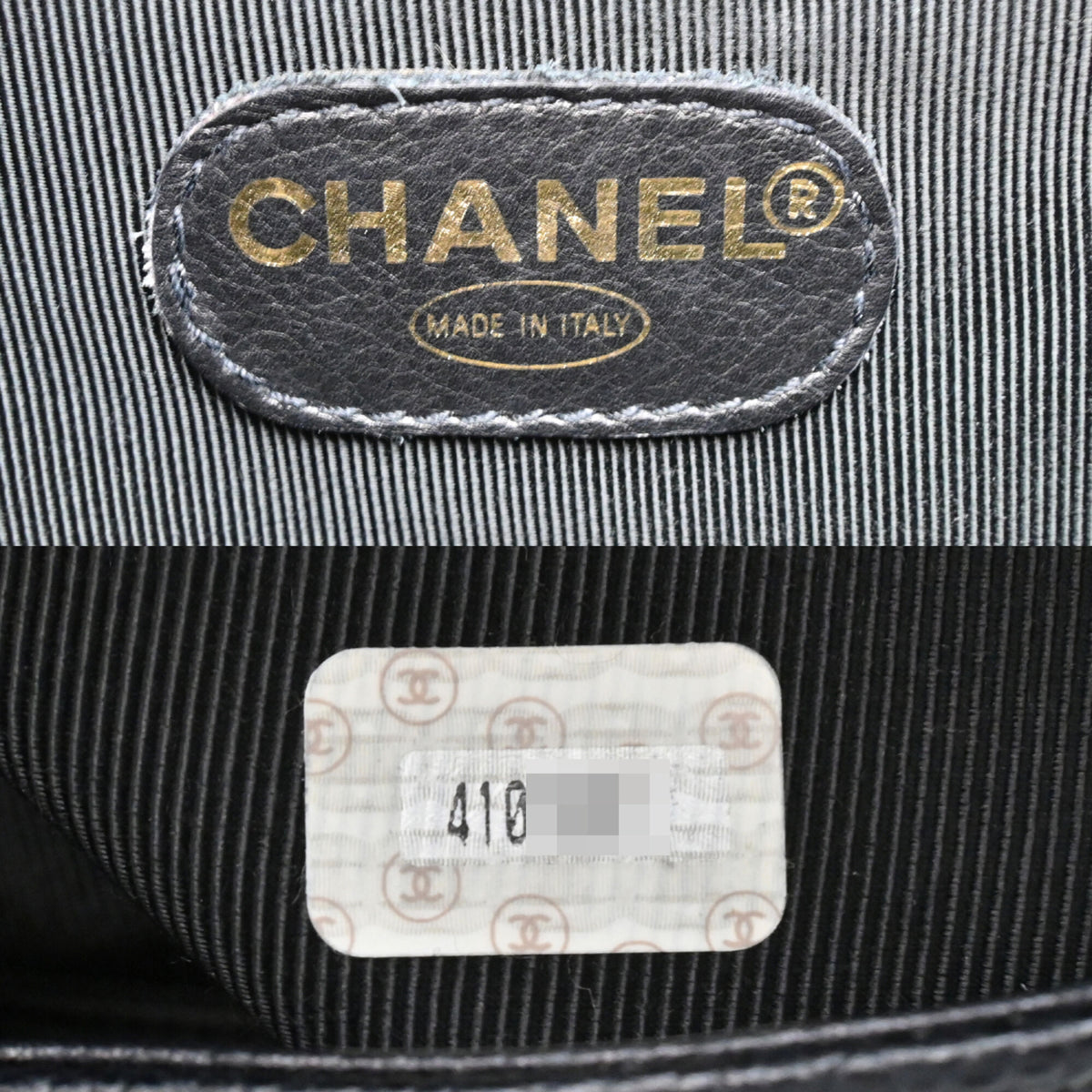 Chanel Black Grained Calfskin Backpack (Pre-Owned)