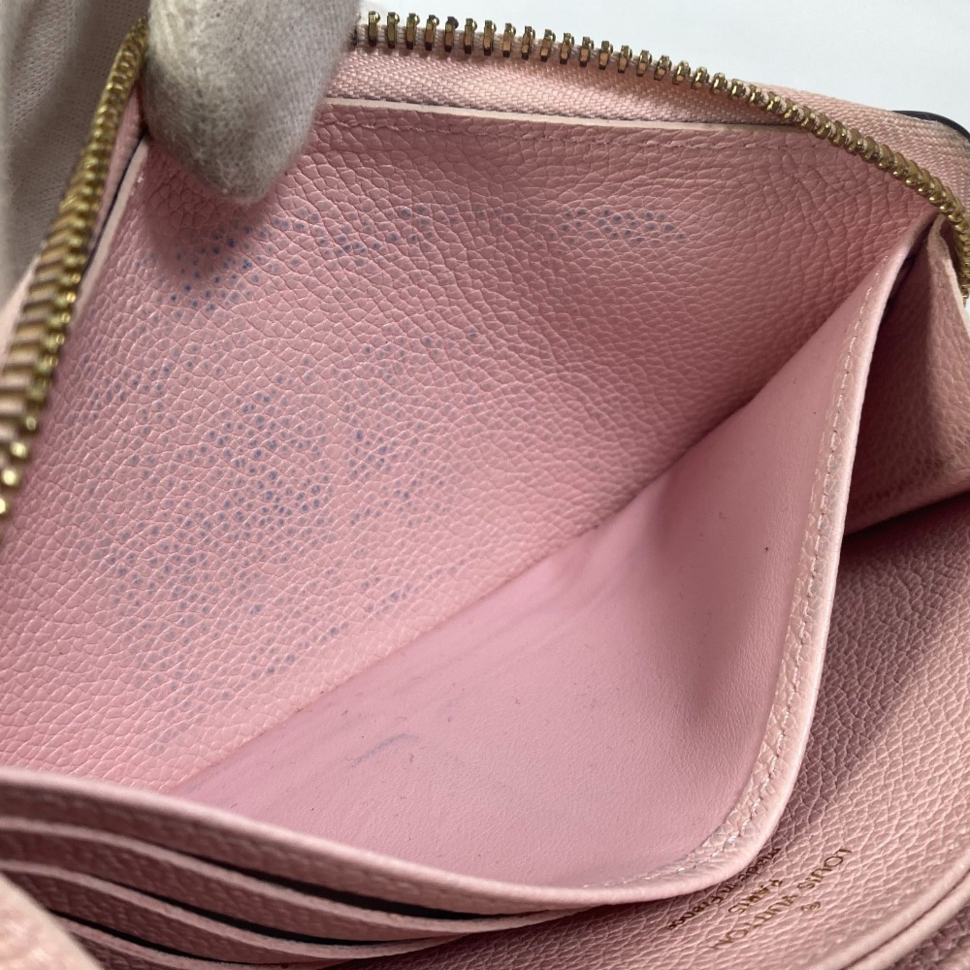 Louis Vuitton Monogram Empreinte Pink Monogram Empreinte Long Wallet (Bi-Fold) (Pre-Owned)